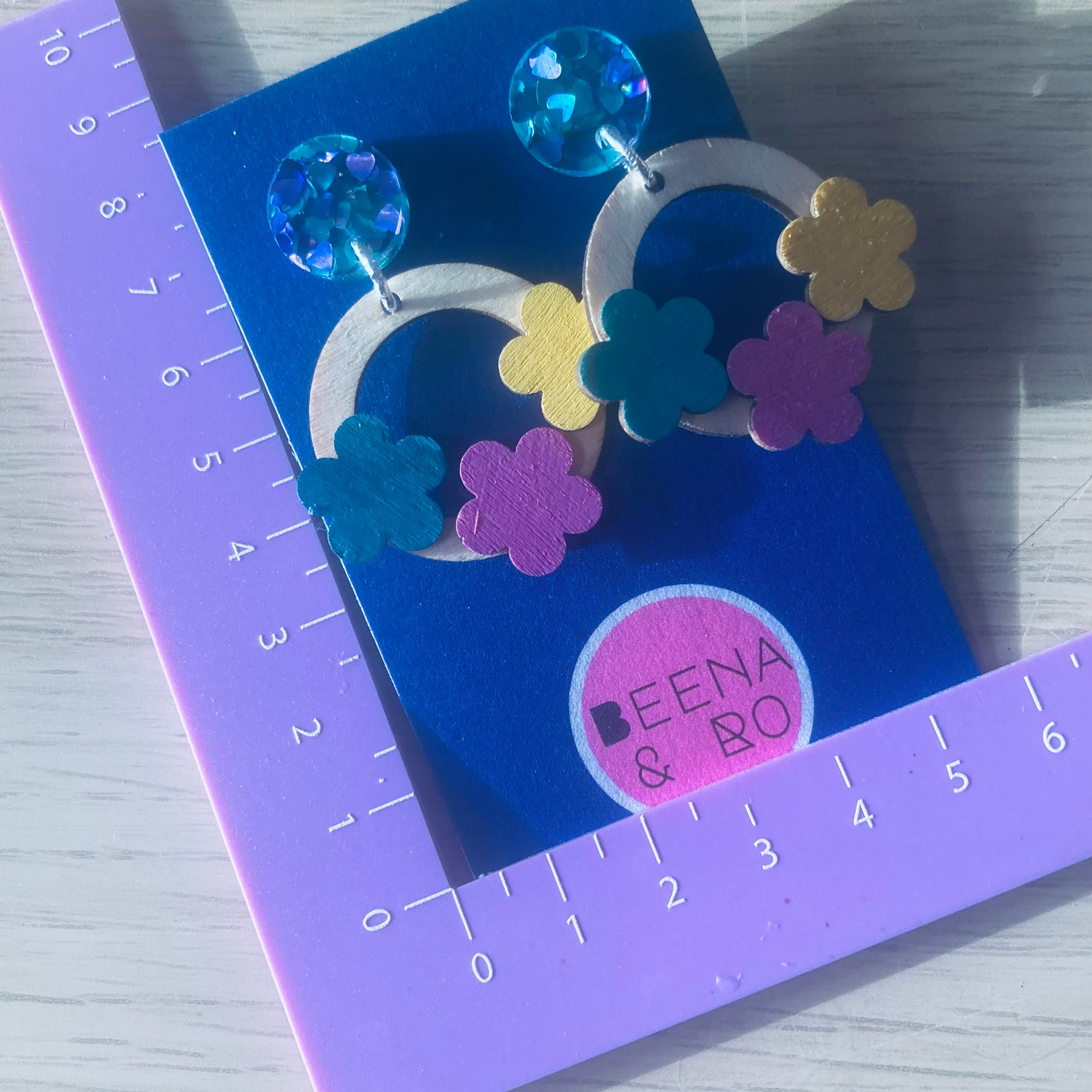 Handpainted timber hoops