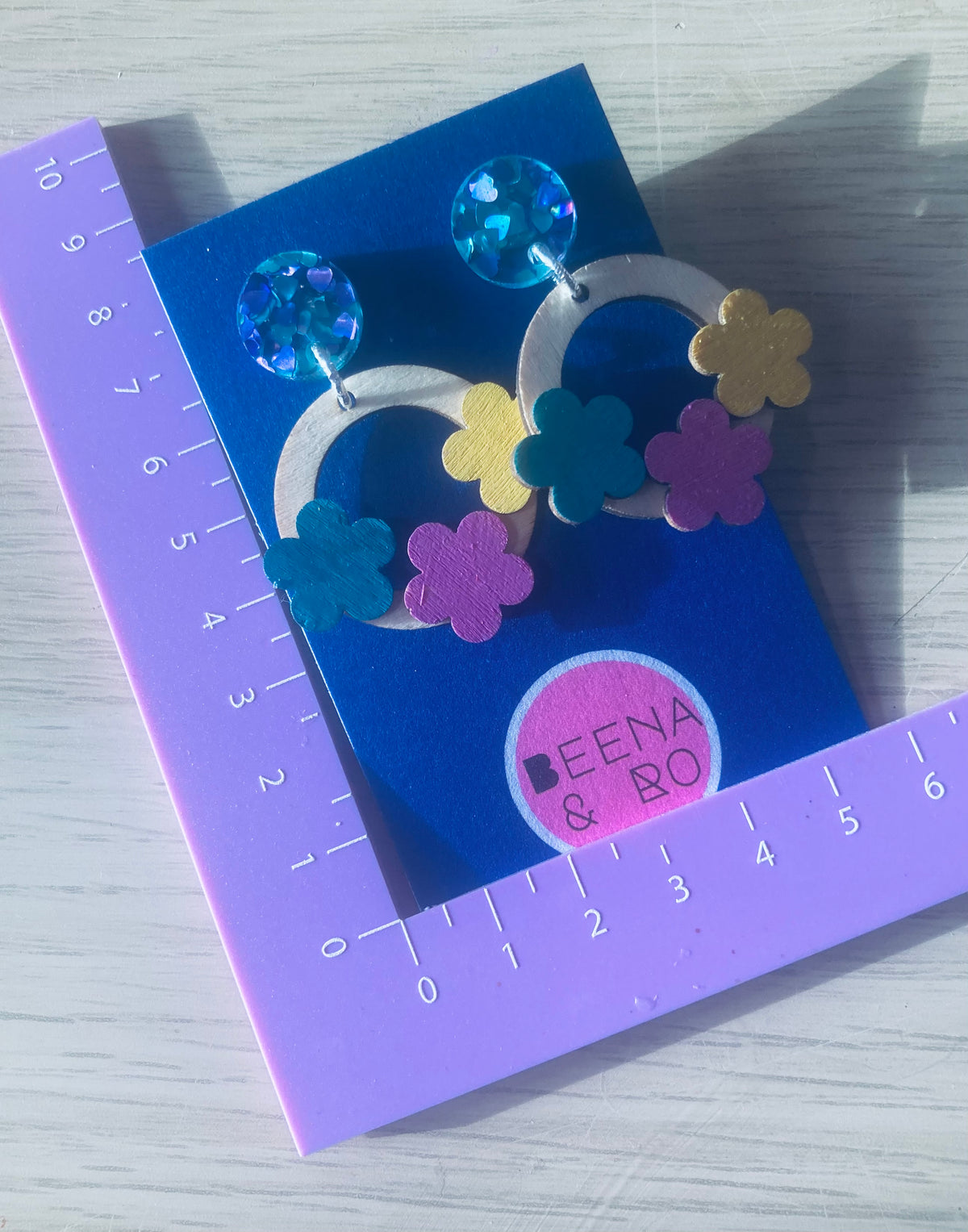 Handpainted timber hoops
