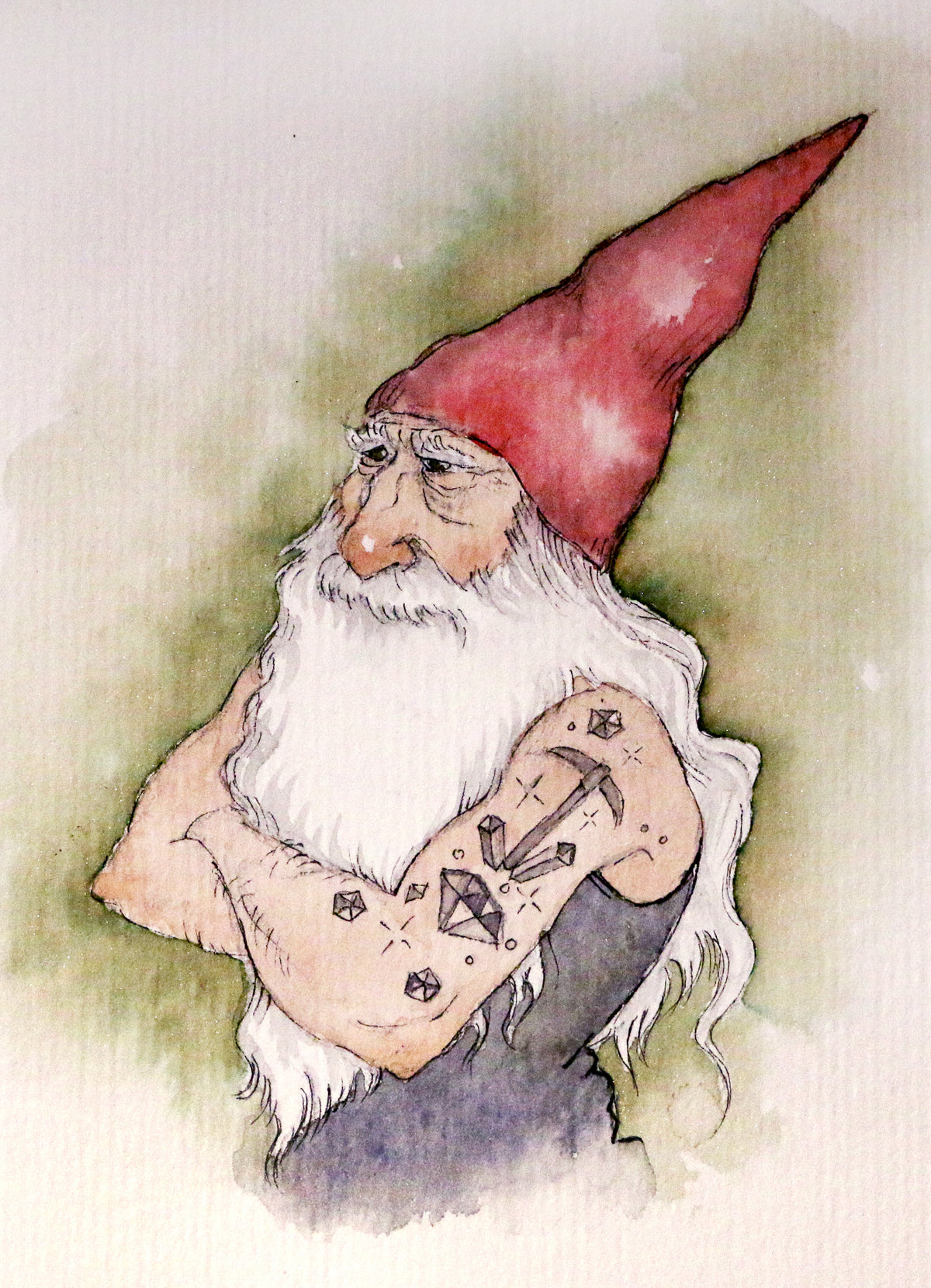 A6 Mini Art Print - Gnome