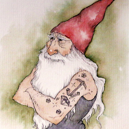 A6 Mini Art Print - Gnome