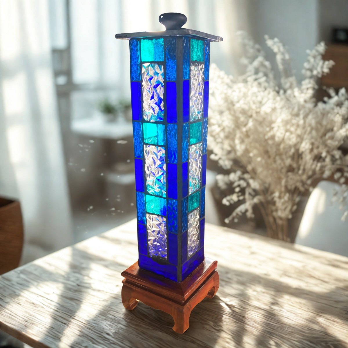 Glass Light Sculpture| Ice Tower