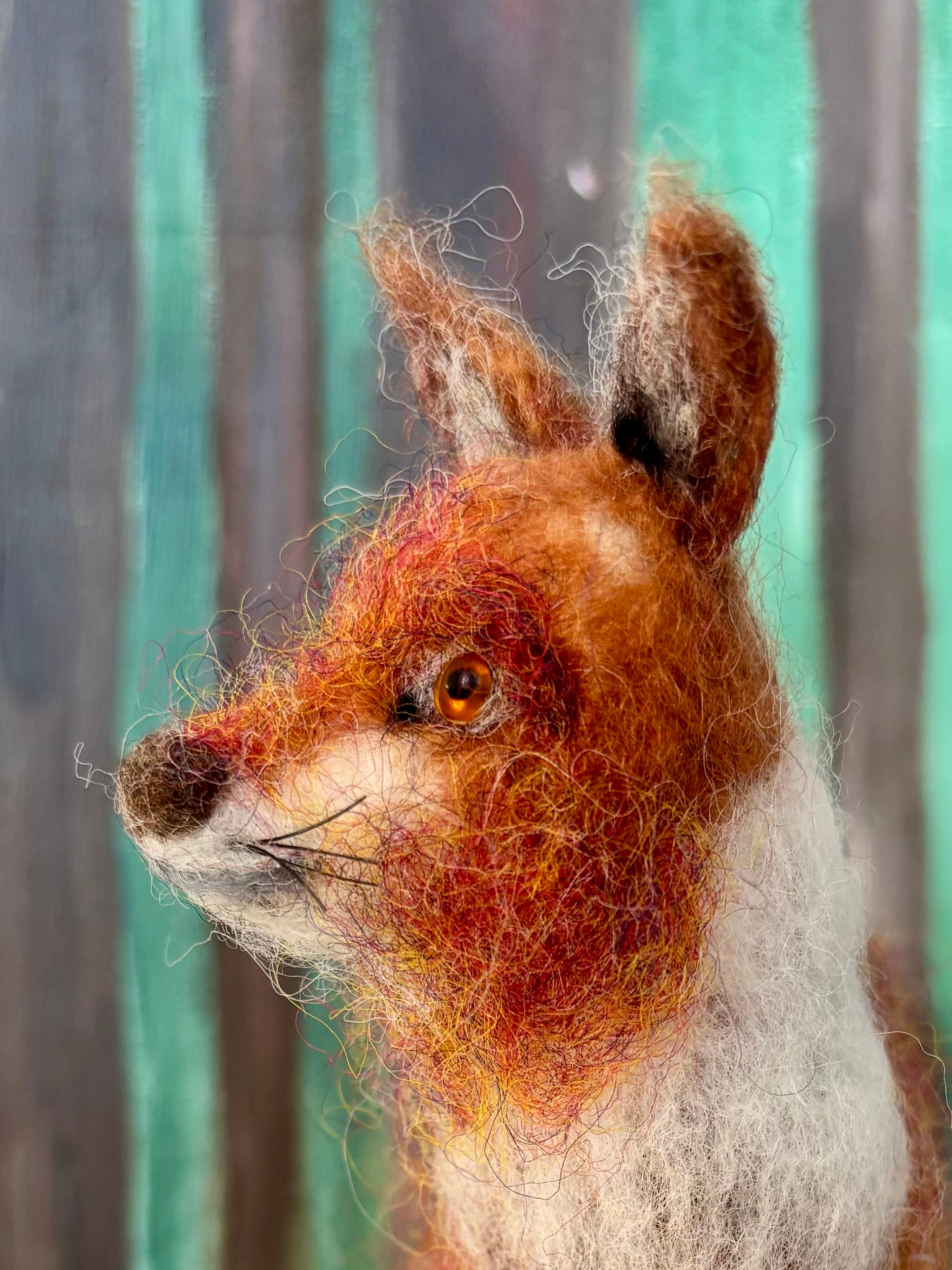 Needle felt Art Doll animal red fox
