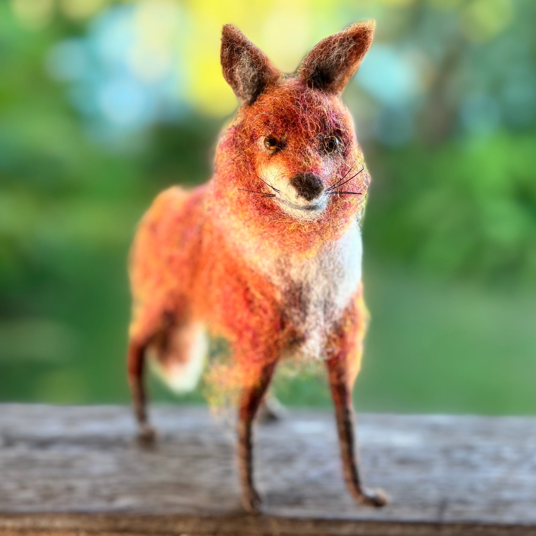 Needle felt Art Doll animal red fox
