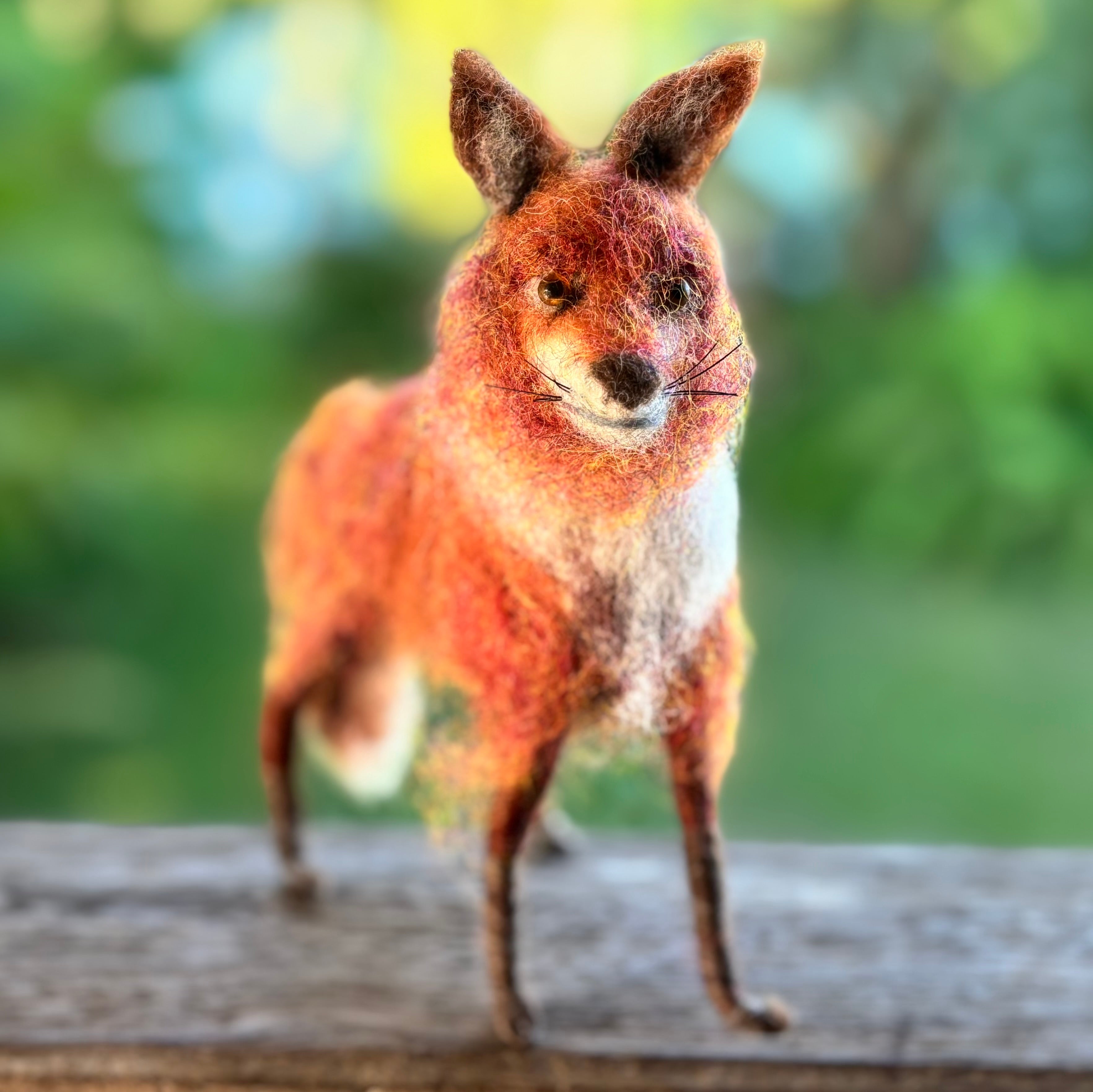 Needle felt Art Doll animal red fox