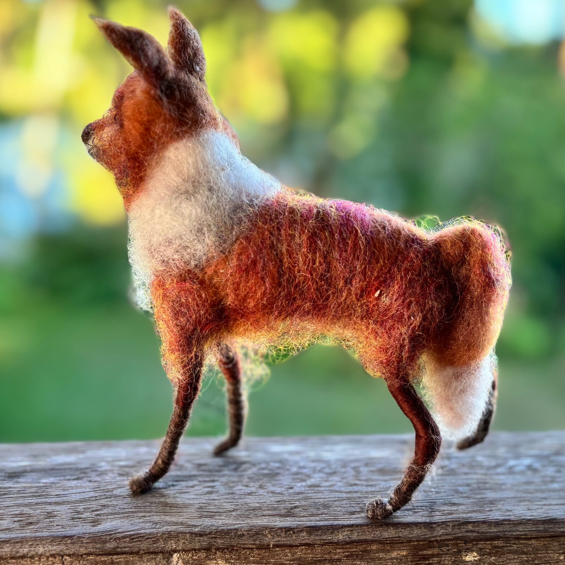 Needle felt Art Doll animal red fox