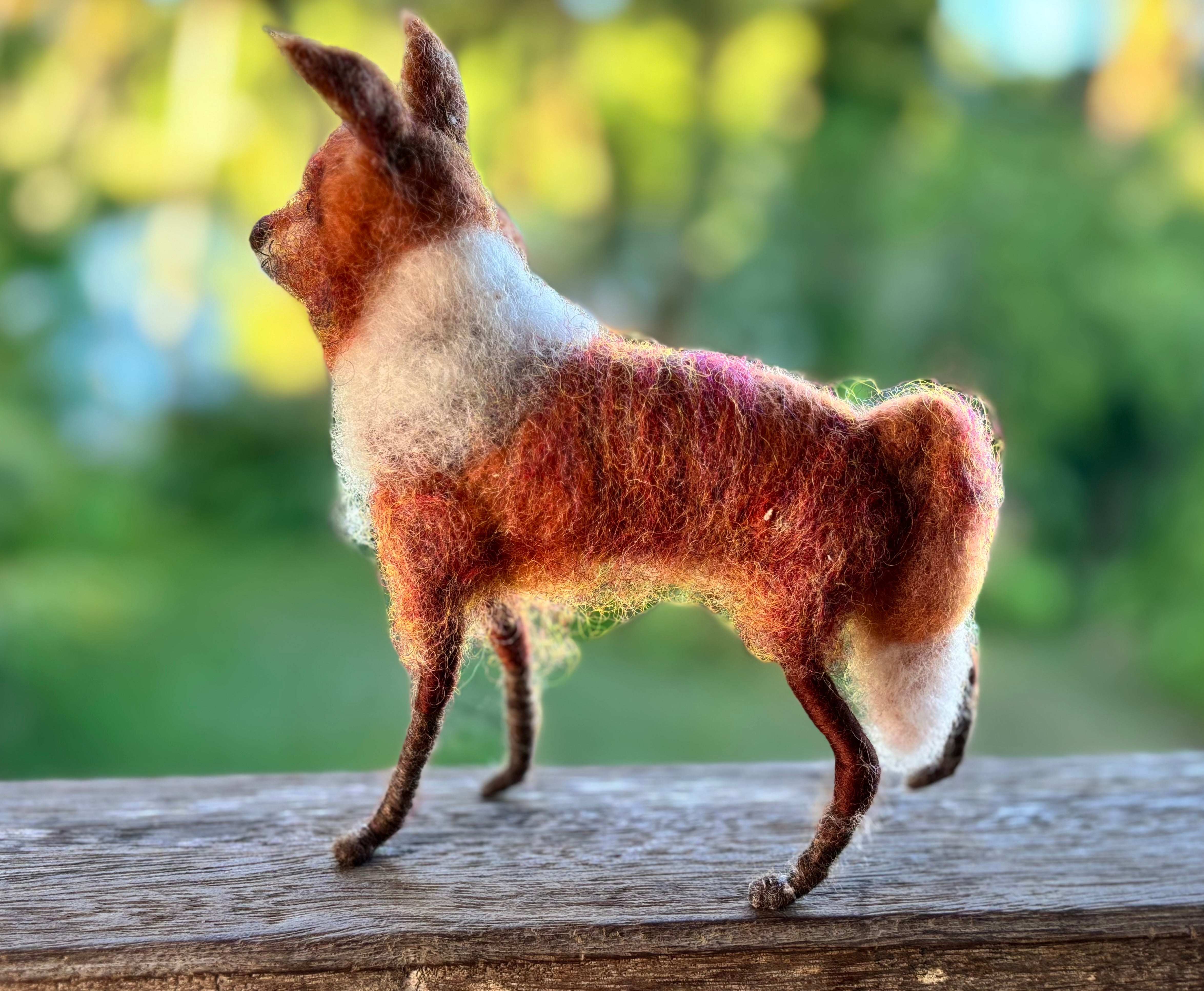 Needle felt Art Doll animal red fox