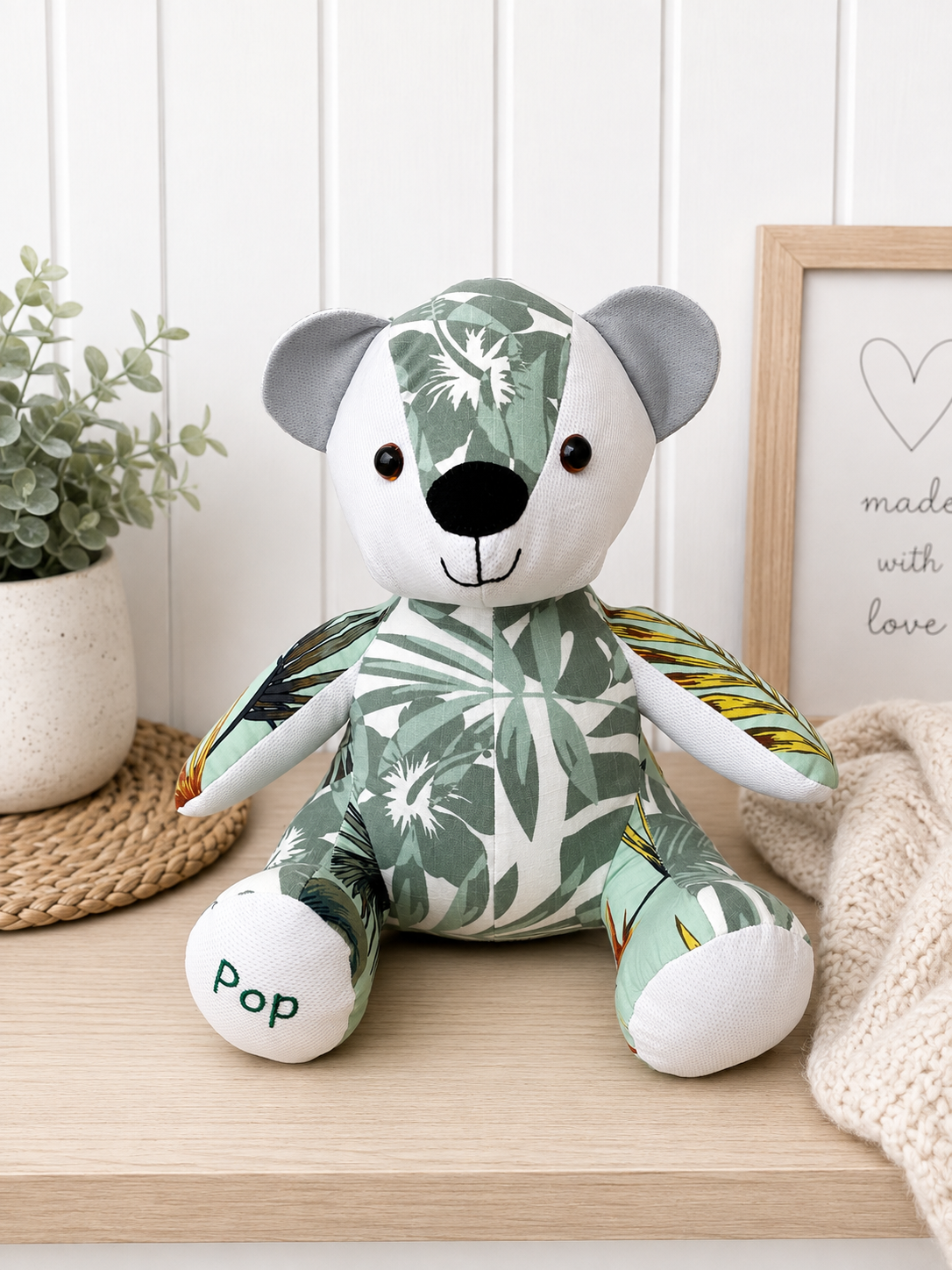Custom Memory Bear – Made from Your Loved Ones Clothes | Keepsake Teddy Bear | Remberence Teddy Bear