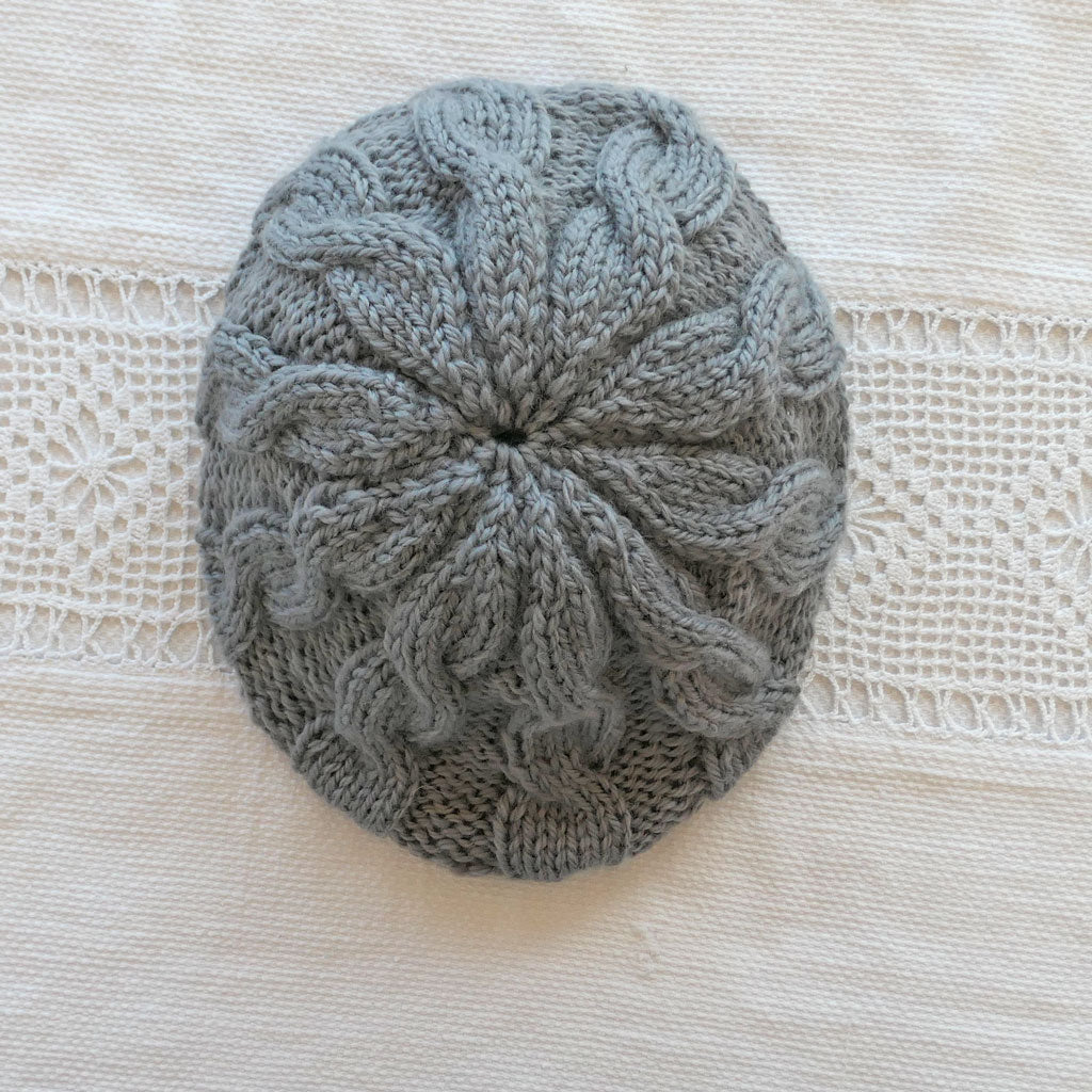 Beanie, adult, smokey grey, wool. With or without pompom
