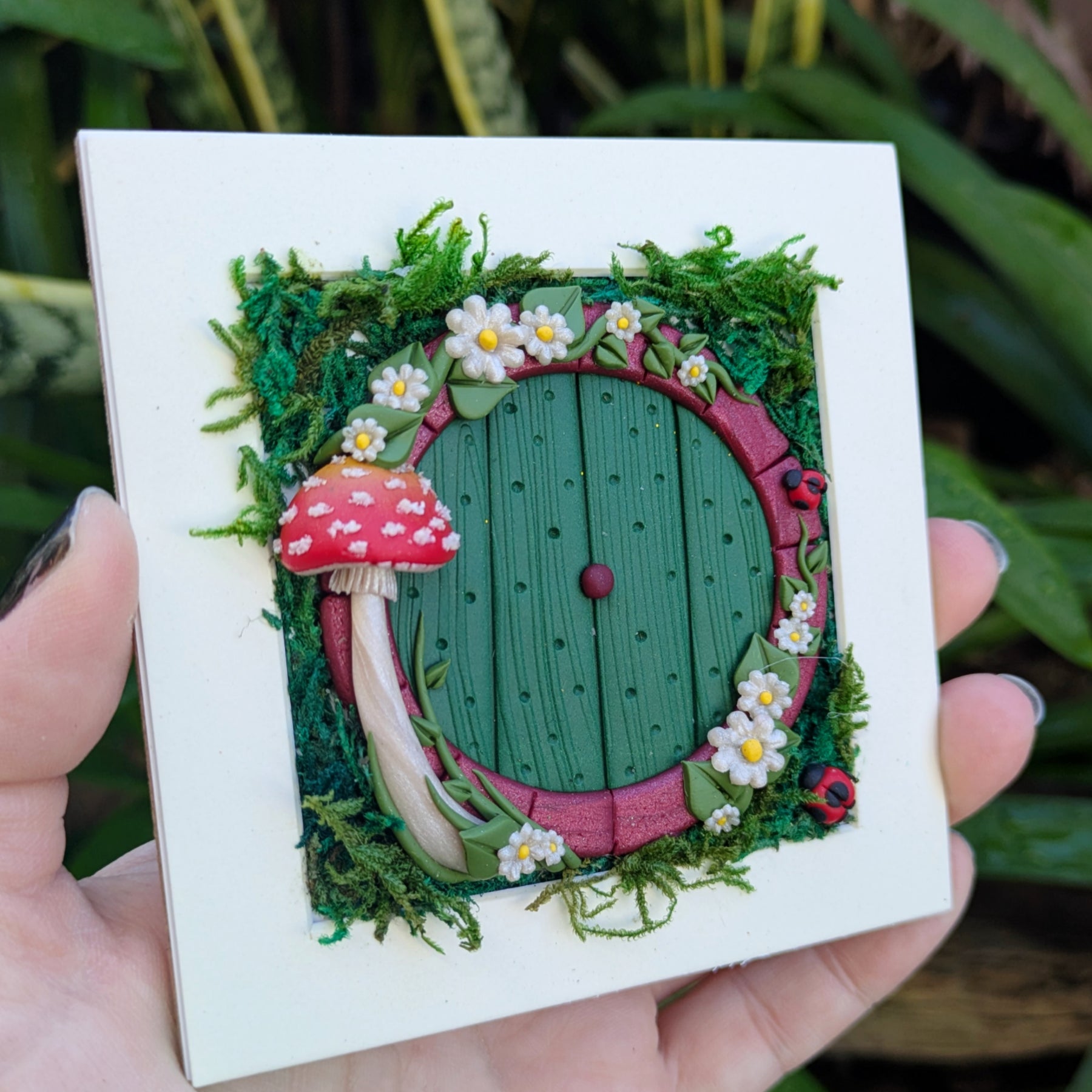 Hobbit Style Fairy Door Shadow Box