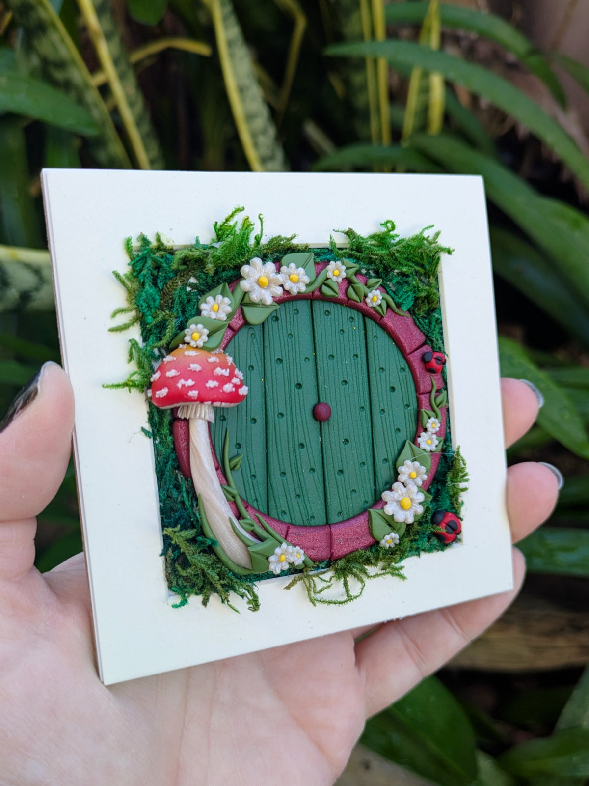 Hobbit Style Fairy Door Shadow Box