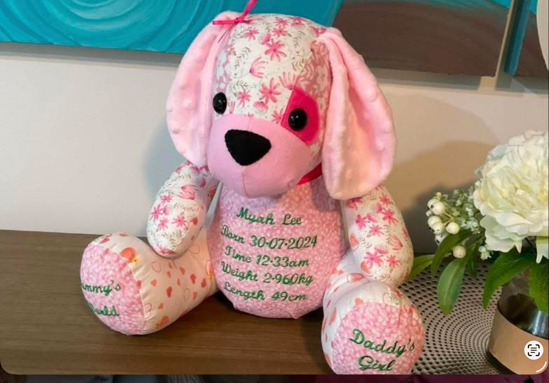 Kip the Dog keepsake bear