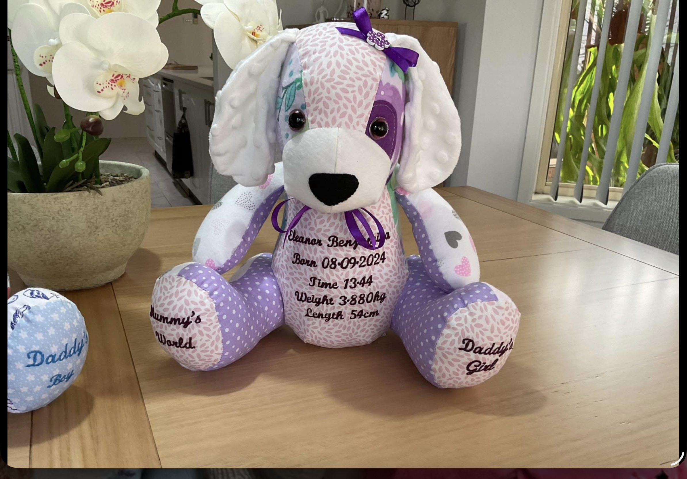 Kip the Dog keepsake bear