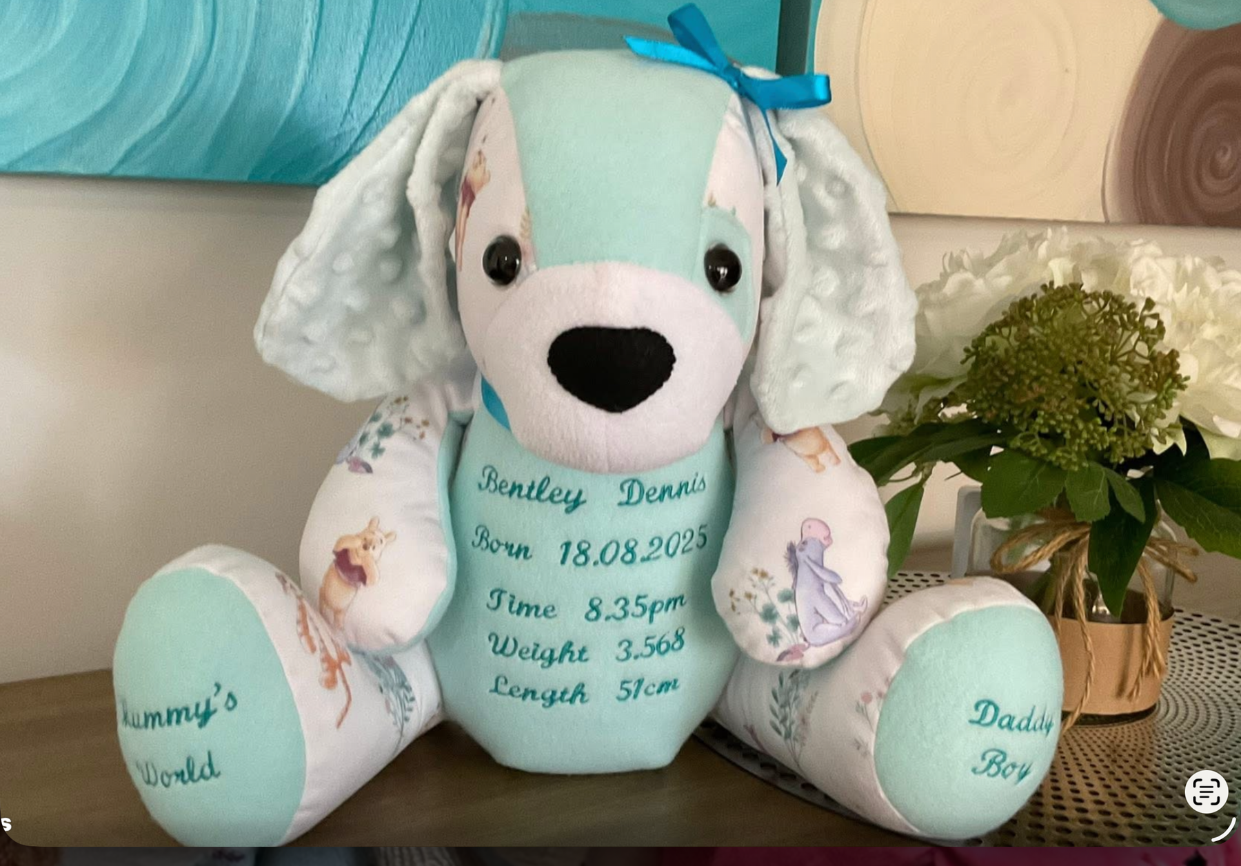 Kip the Dog keepsake bear
