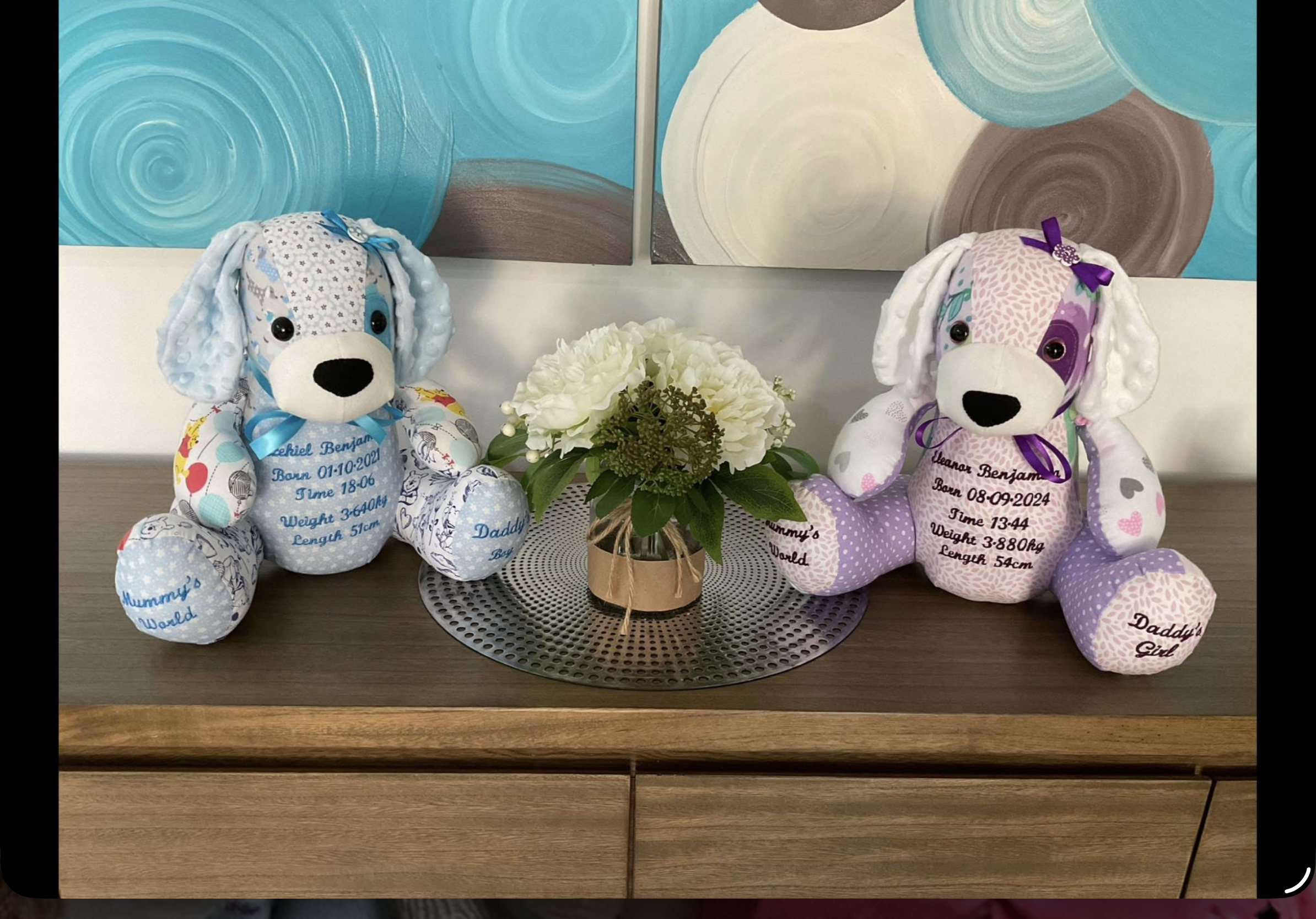 Kip the Dog keepsake bear