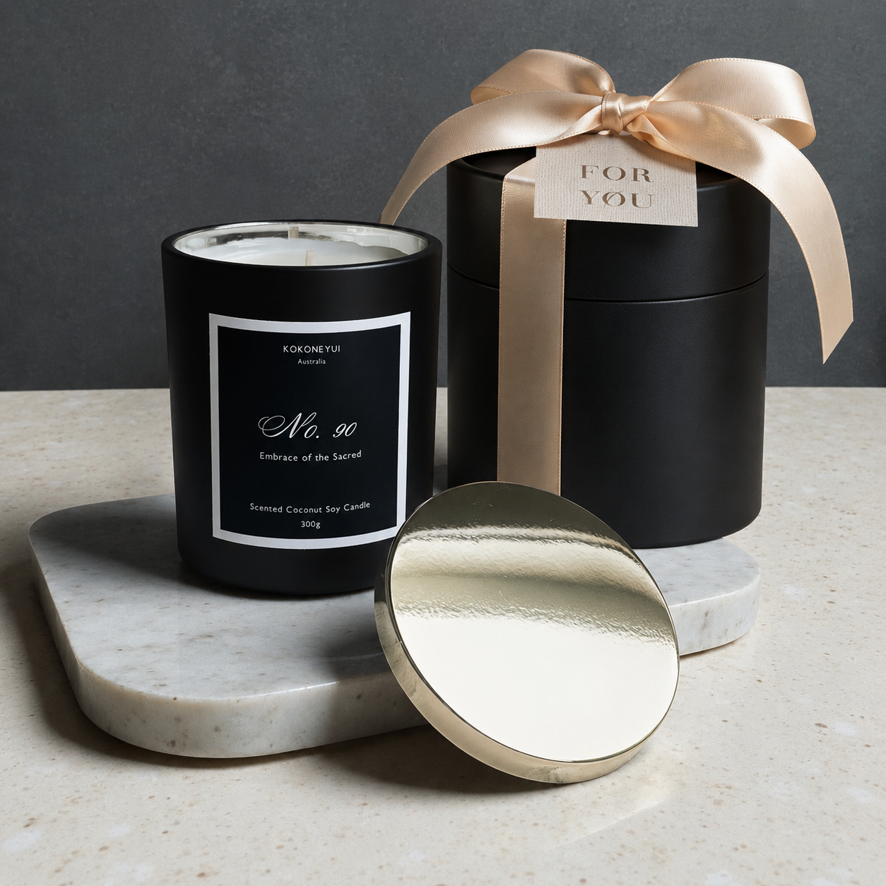 No. 90 — Embrace of the Sacred   Coconut Soy Candle | Sandalwood, Amber & Cedarwood