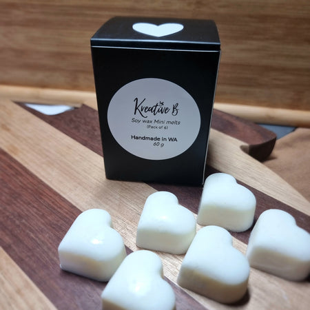 Soy wax mini heart melts pack