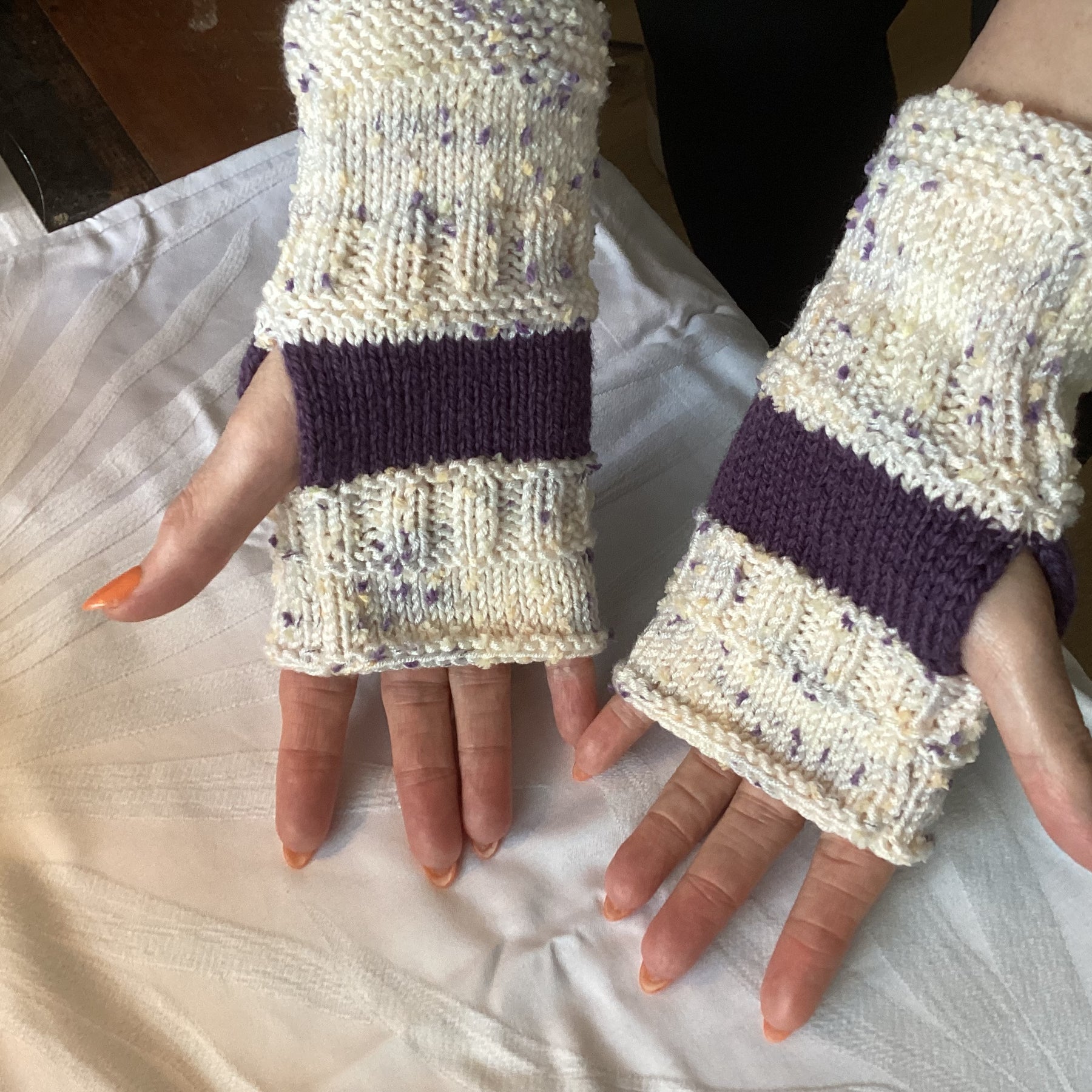 Hand knitted Fingerless Gloves