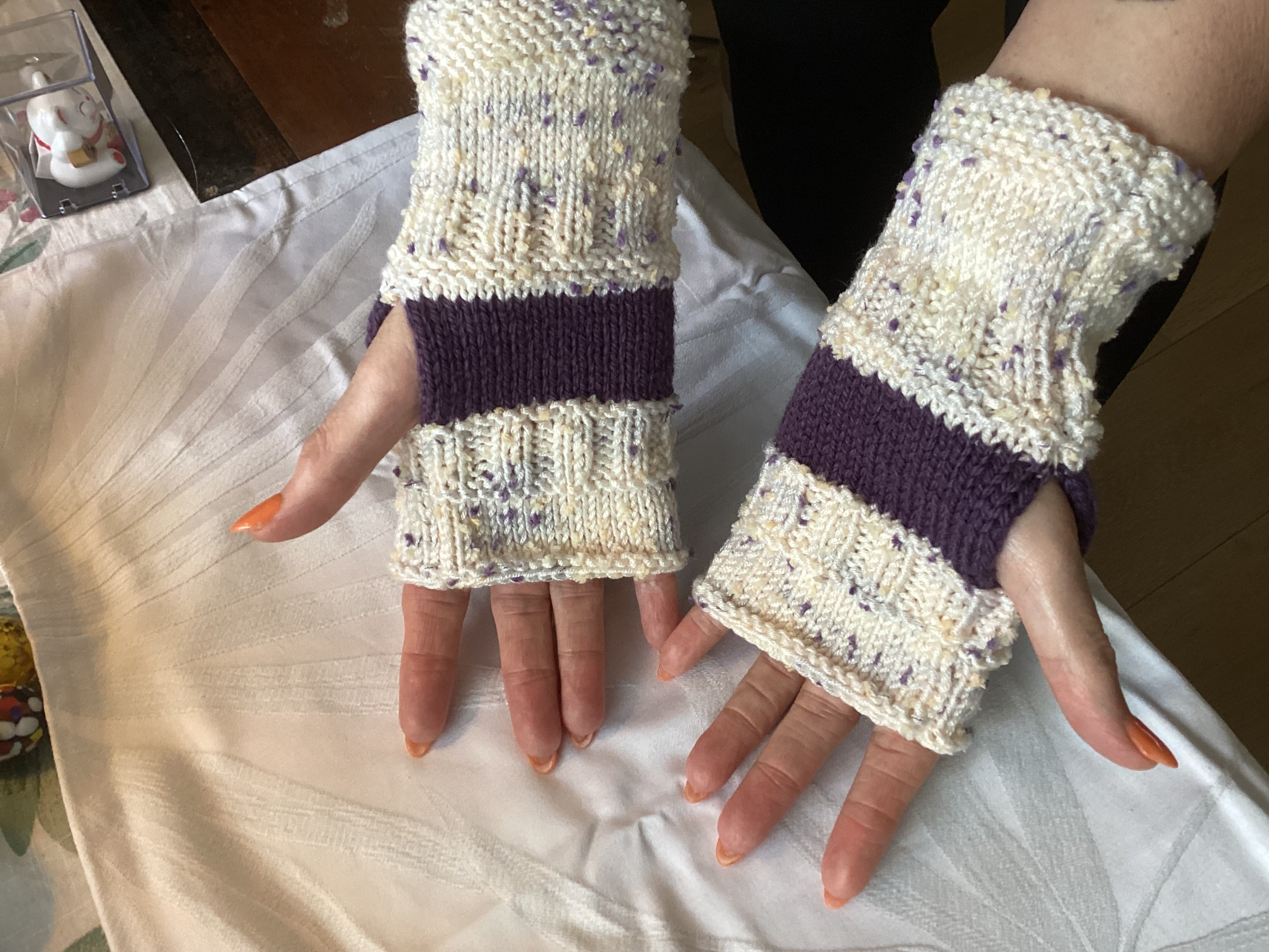 Hand knitted Fingerless Gloves