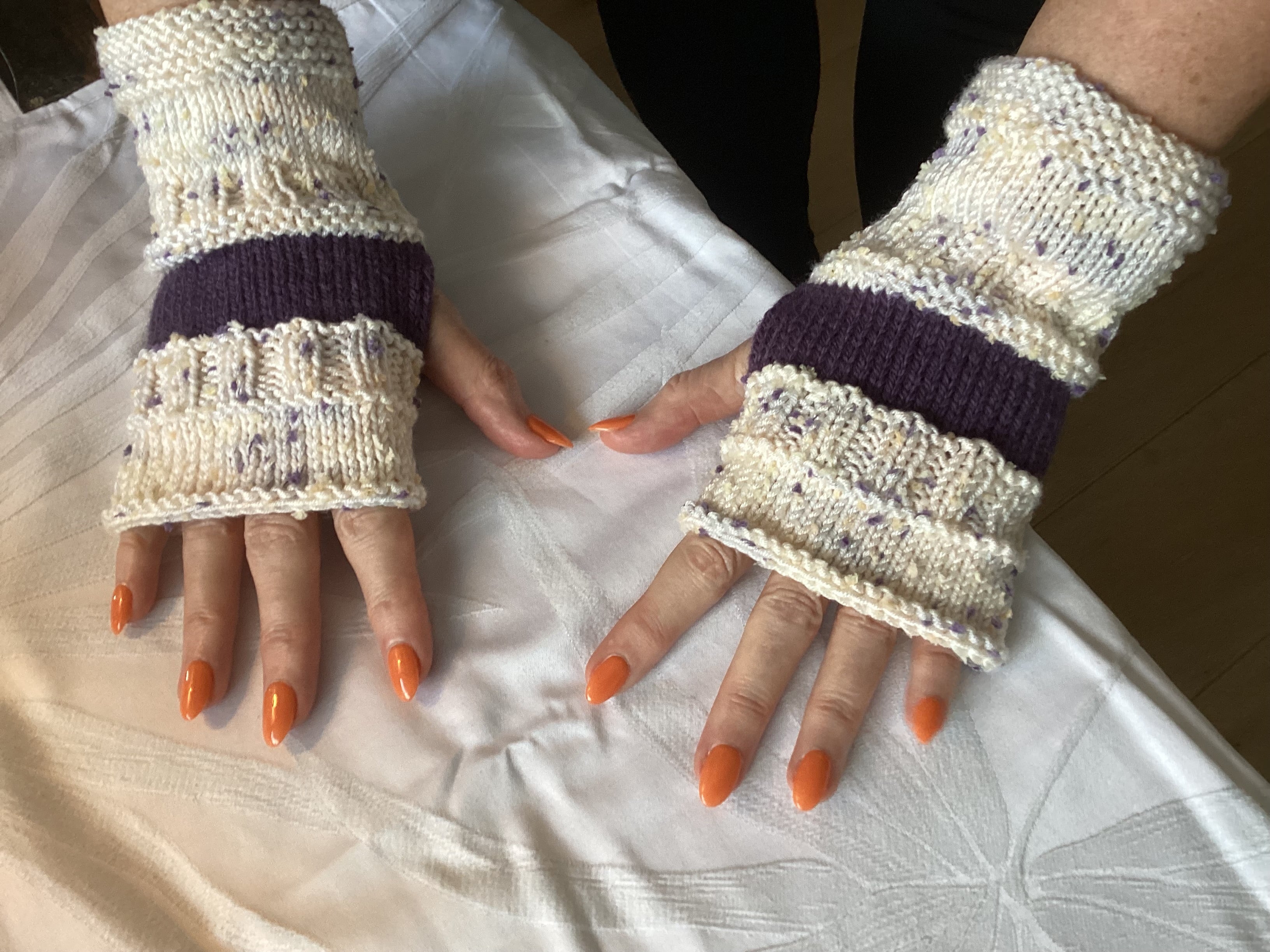 Hand knitted Fingerless Gloves
