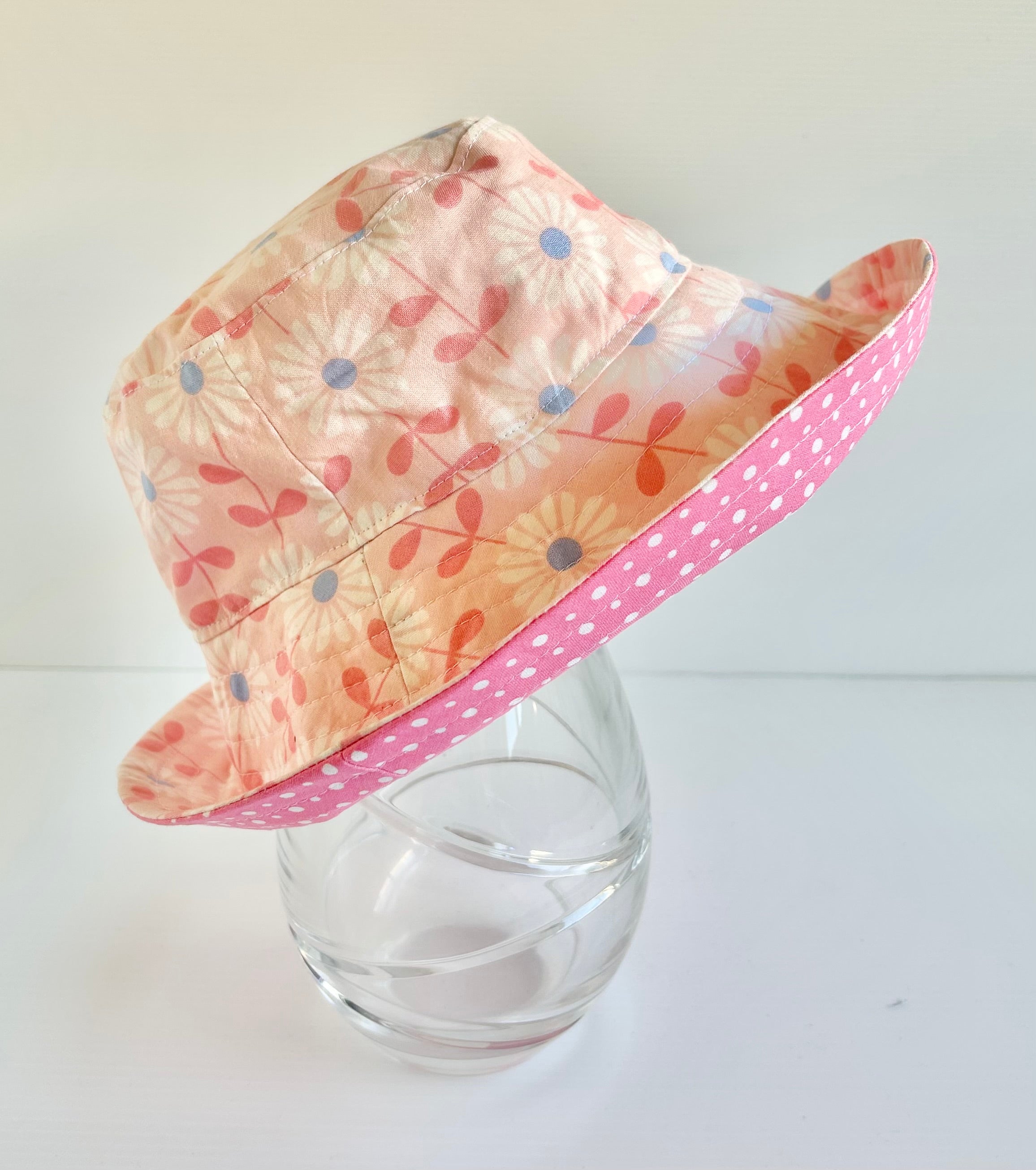 Ready to post- Small size wide brim hats with chin strap- reduced price