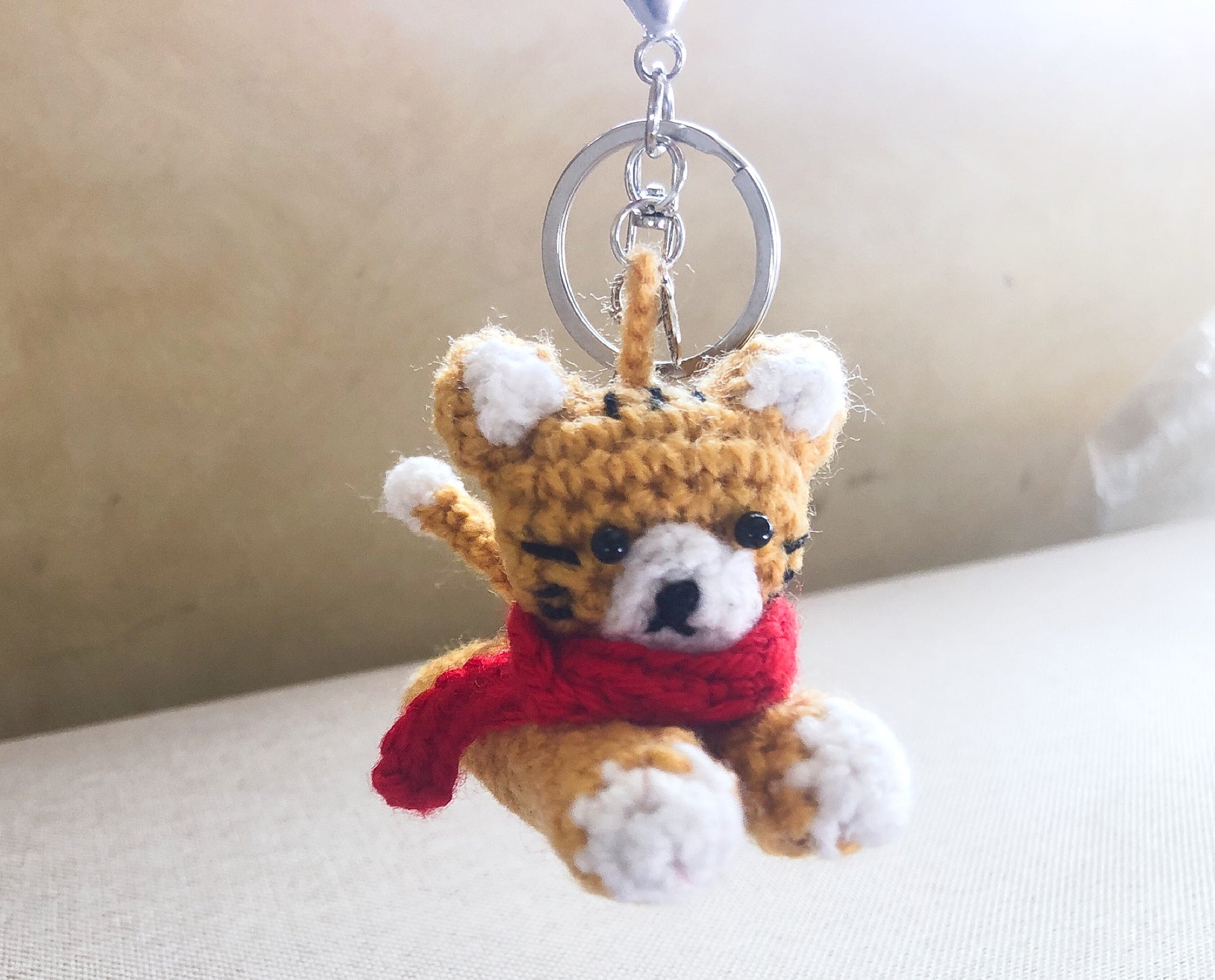 Crochet Cat Keychain | Handmade Amigurumi Cat, Bag Charm