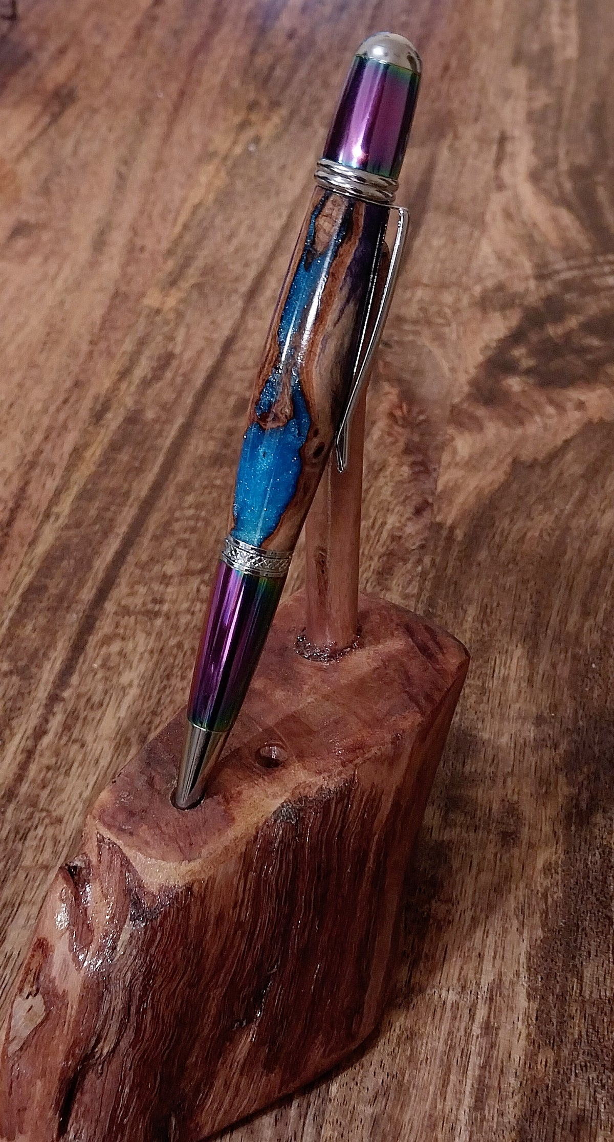 Mallee Burl Hybrid Resin Sierra Twist Pen