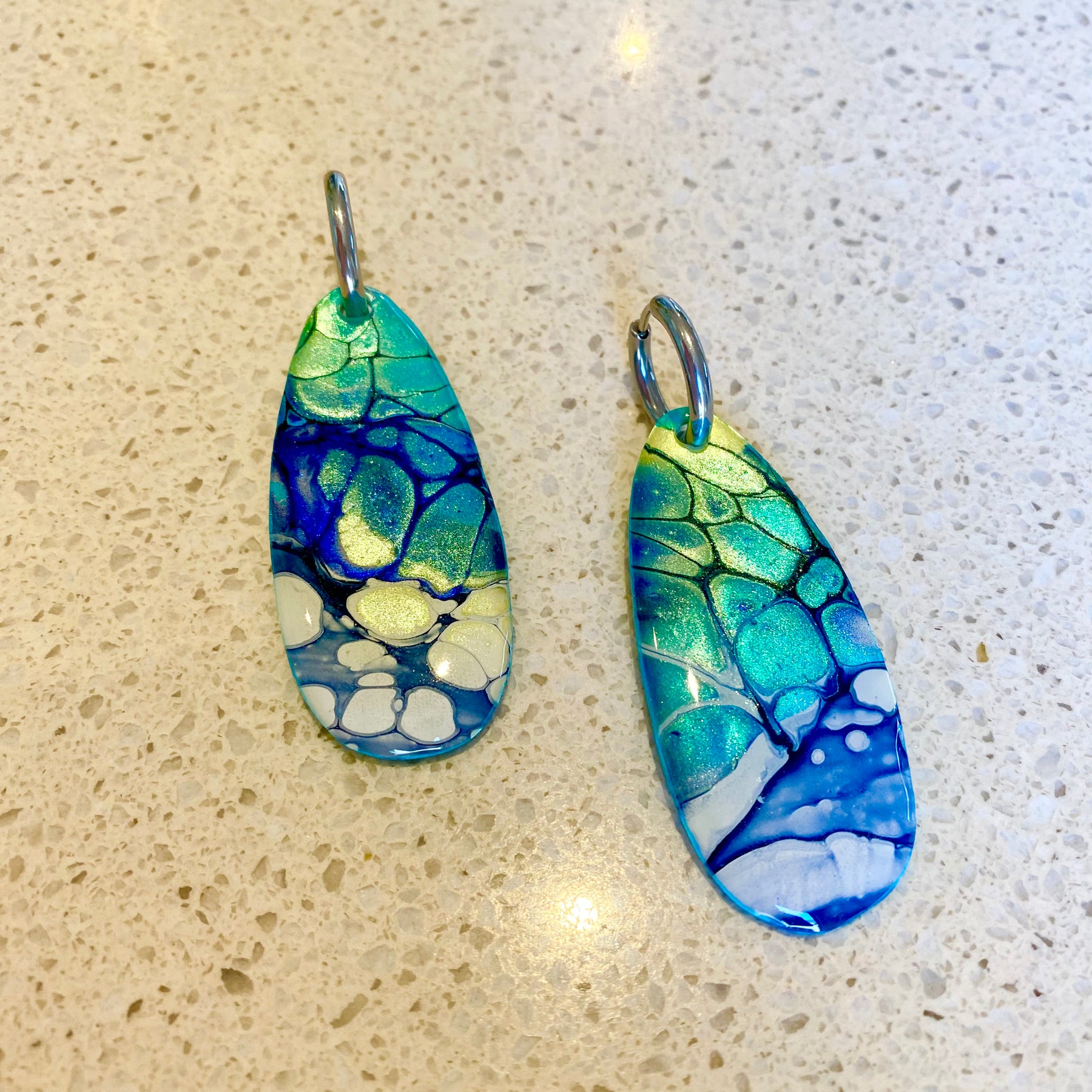 Artisan Turquoise Dangle Earrings