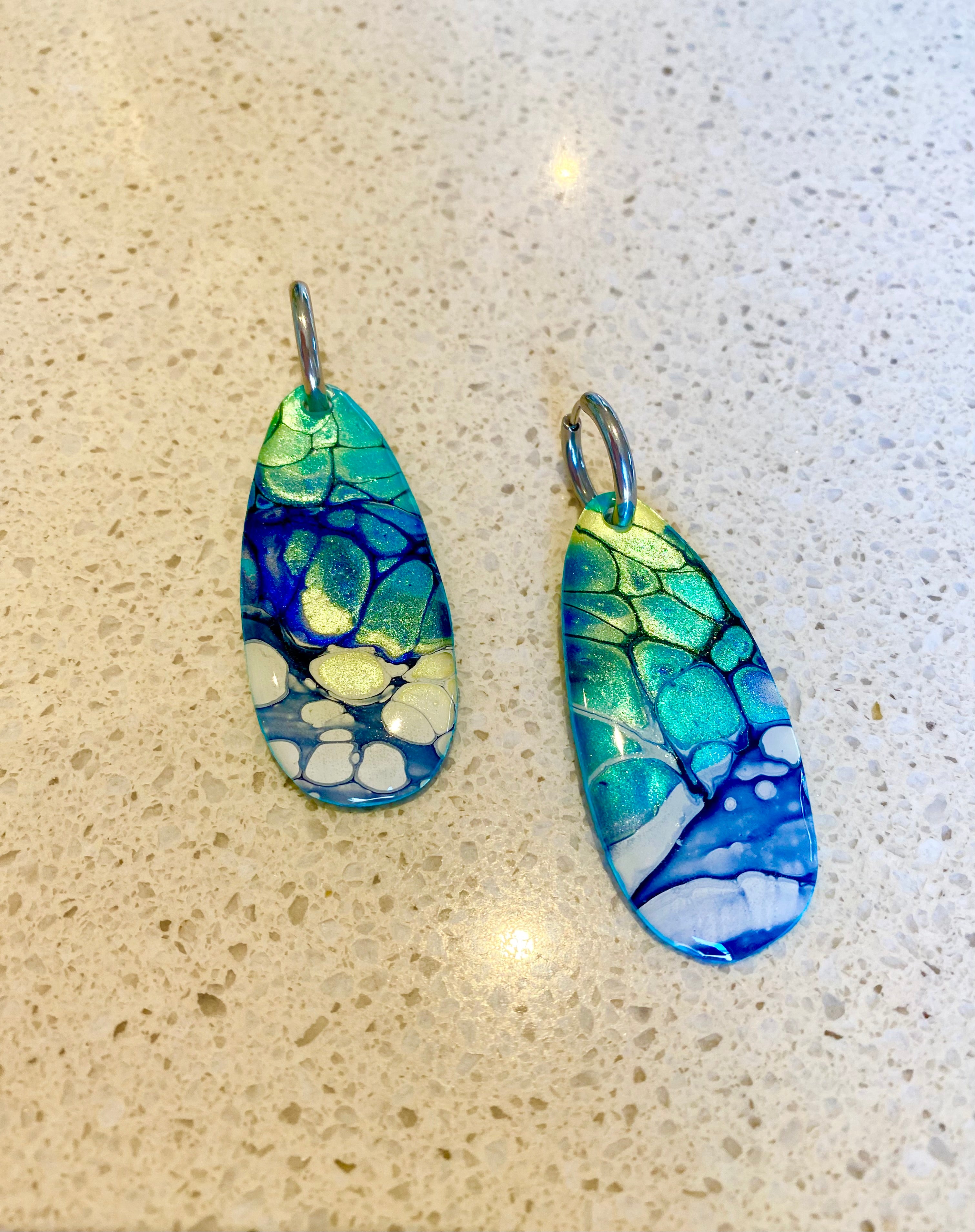 Artisan Turquoise Dangle Earrings