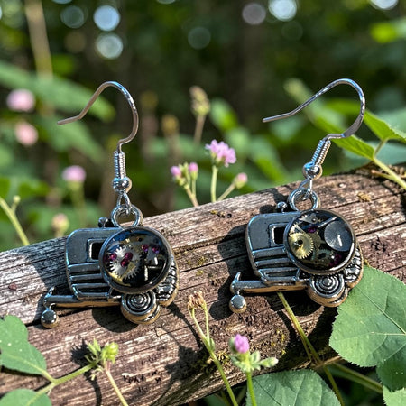 Steampunk watch parts Caravan earrings