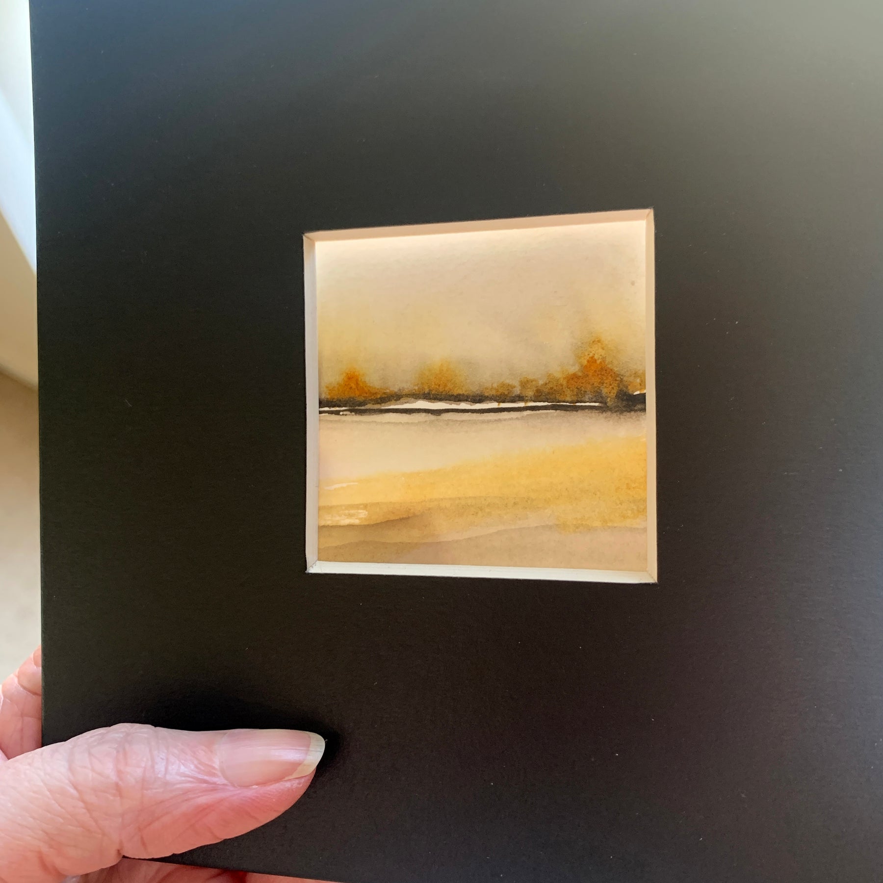 Abstract Landscape Hand-painted Watercolour Artwork