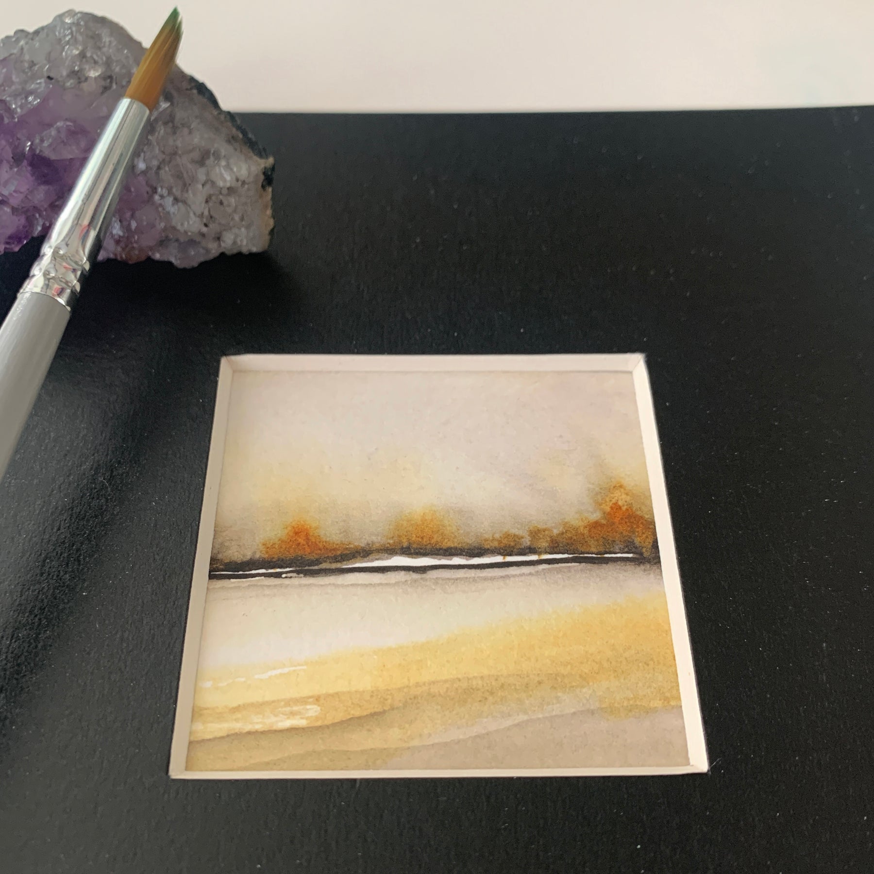 Abstract Landscape Hand-painted Watercolour Artwork