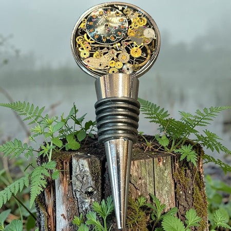 Steampunk watch parts Bottle stopper