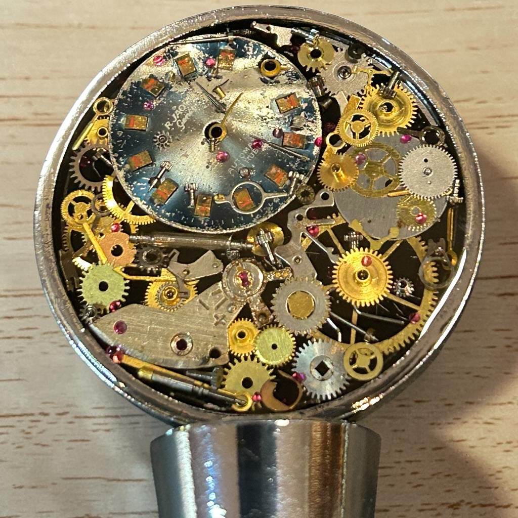 Steampunk watch parts Bottle stopper