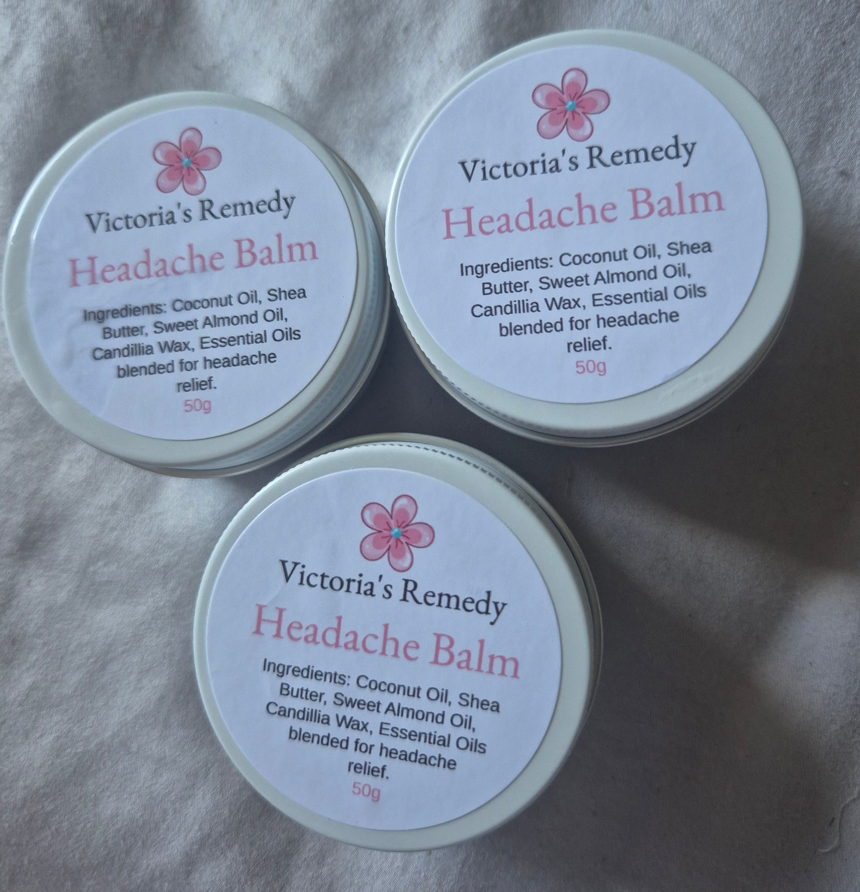 Handmade- Headache Relief Balm Salve 50g