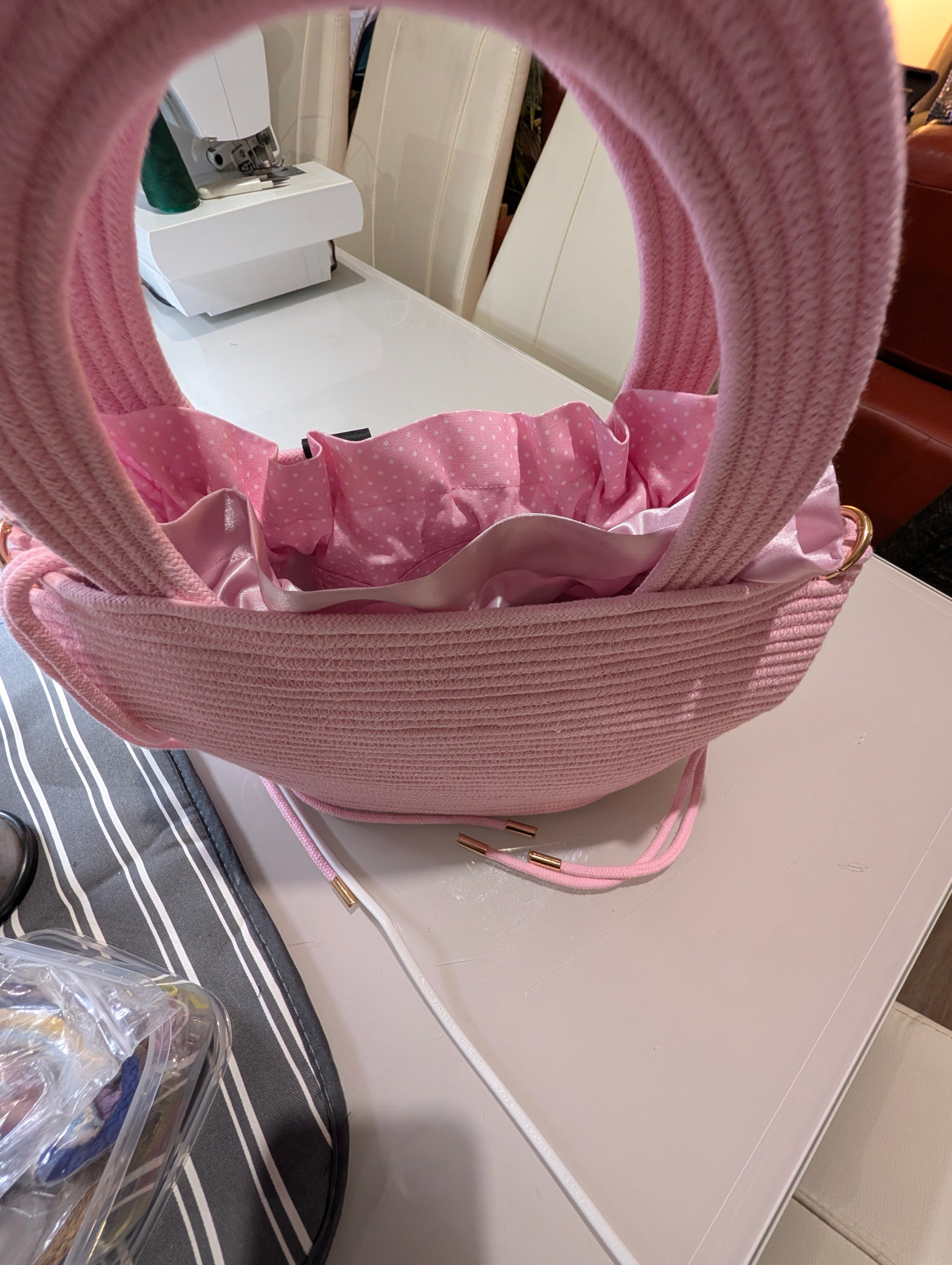 "Bloom" (M) Handmade Cotton Cord Bag