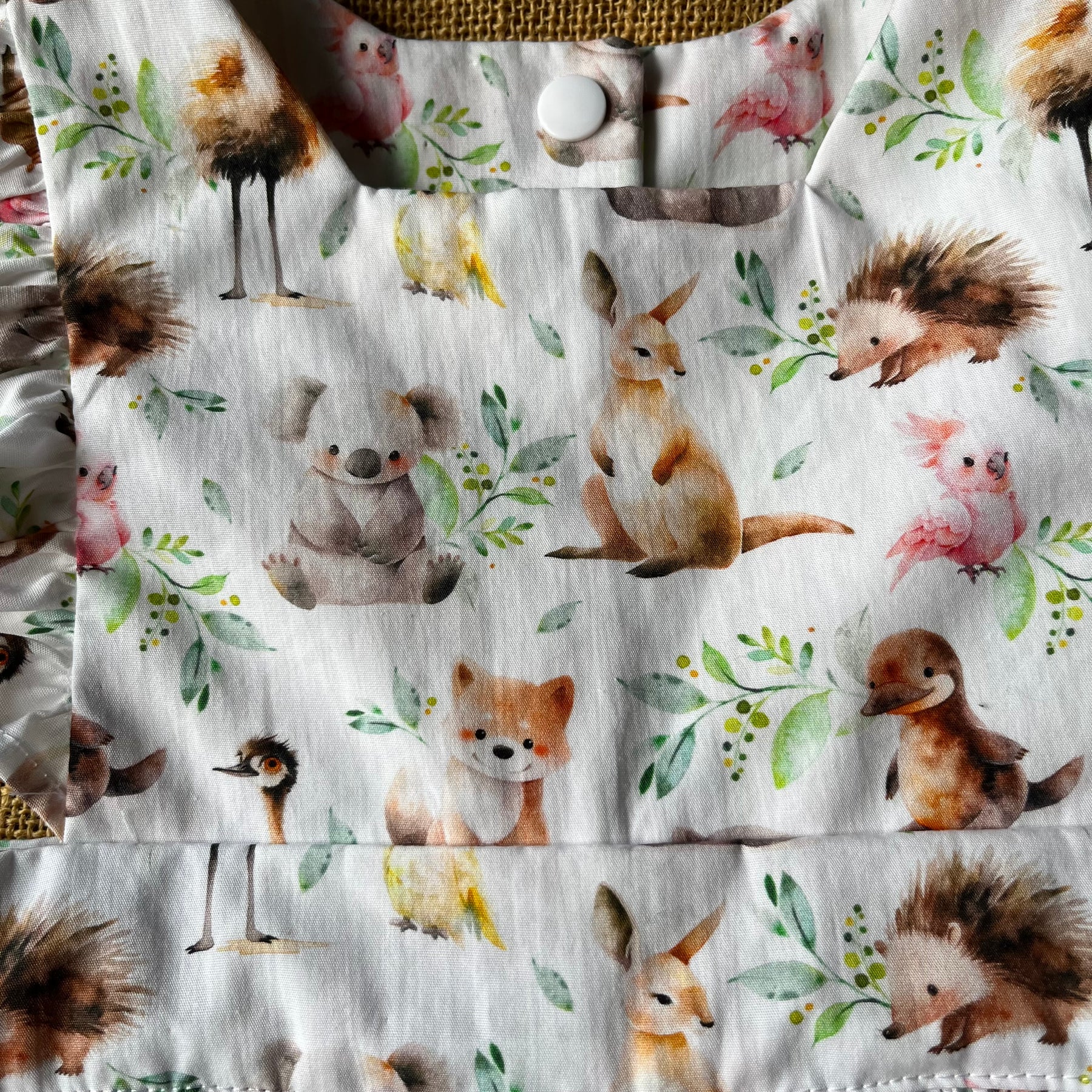 Handmade Pinafore Dress | Baby Aussie Animals | Sizes 3,4 and 5