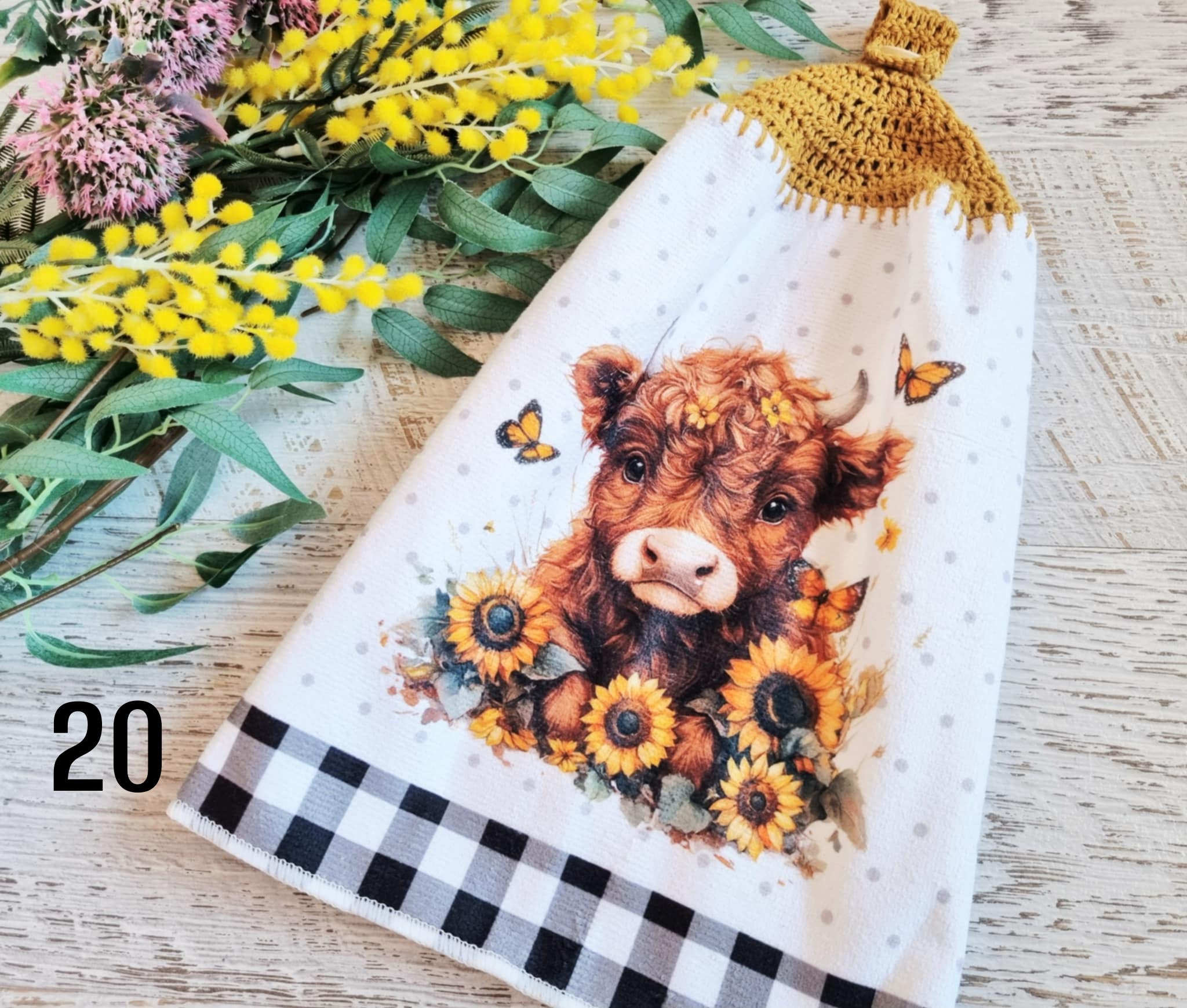 Kitchen Hand Towel | Hanging | Polyester Microfibre | SINGLE LAYER | 9 Styles - 19 - 27