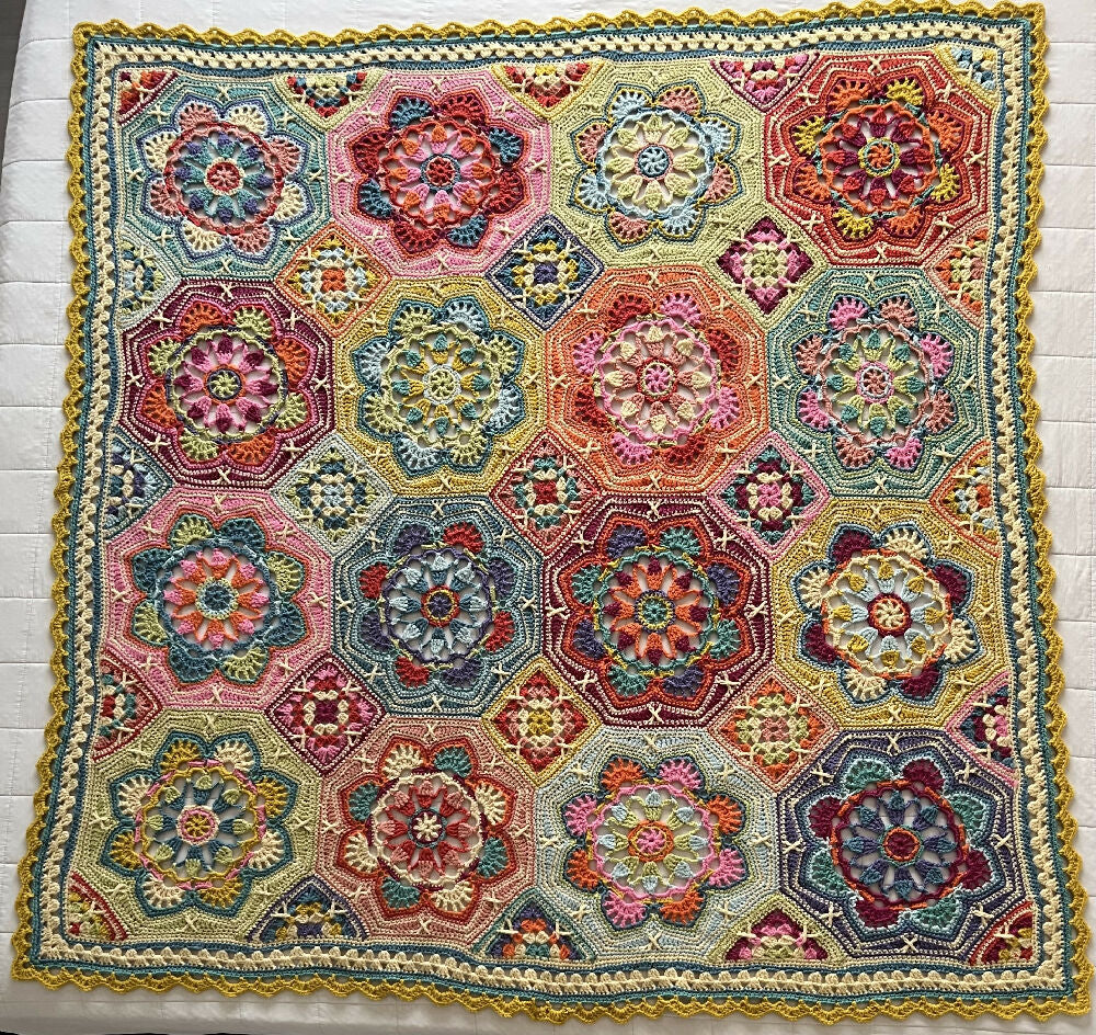 Persian Tiles Crochet Blanket