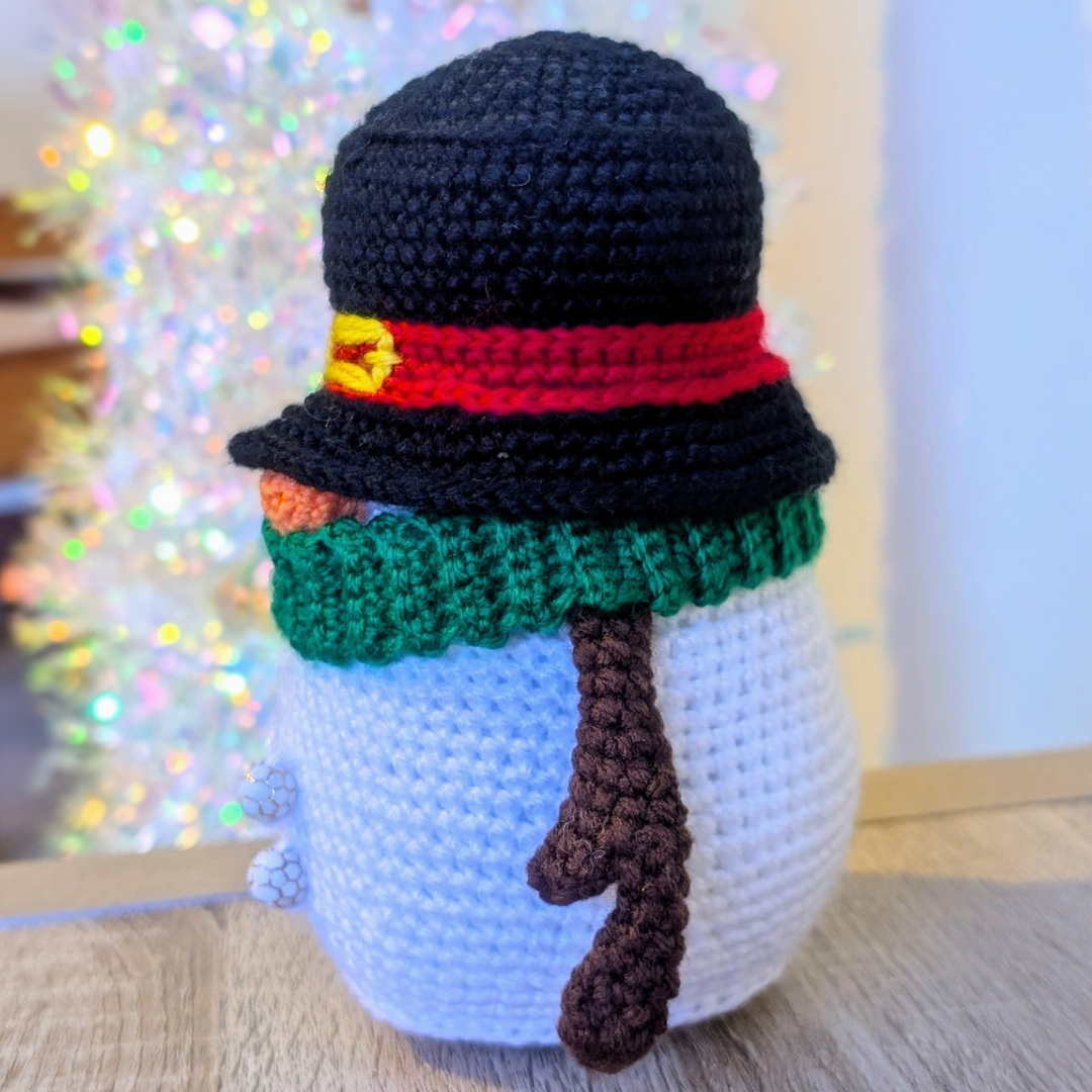 Crochet Christmas Snowman Gnome