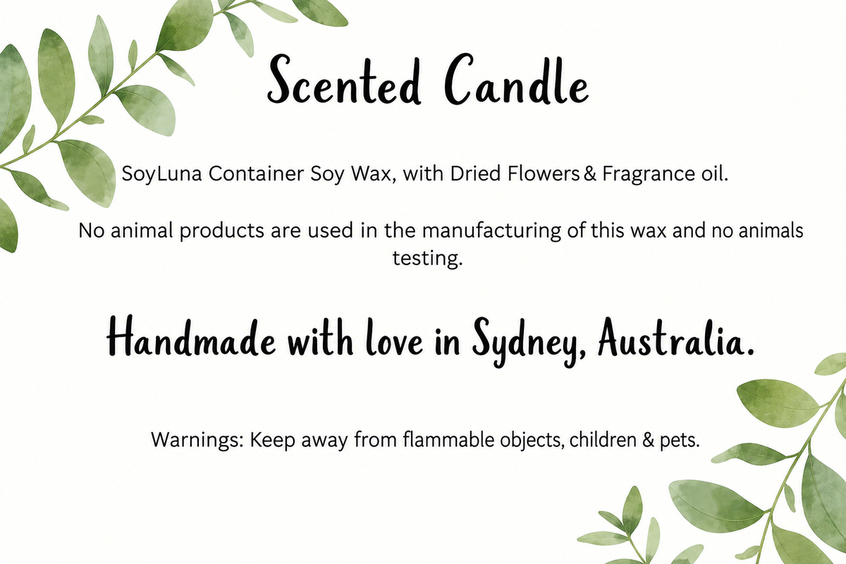 Clean Linen Soy Candle - Light Fragrance, Homemade in Australia, Gift Box With Ribbon, Perfect for Any Occasion.