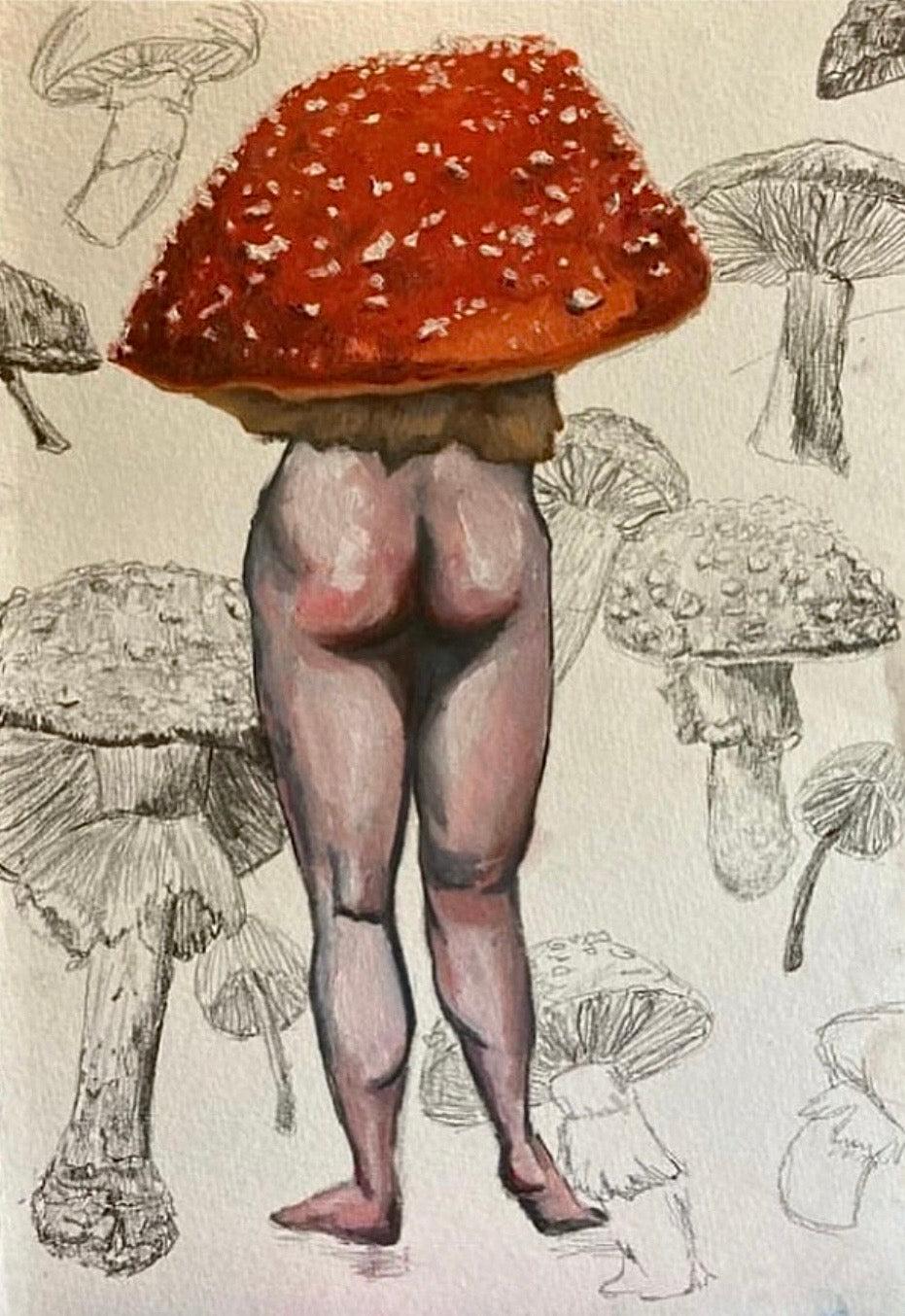 Original Mushroom Lady Artwork