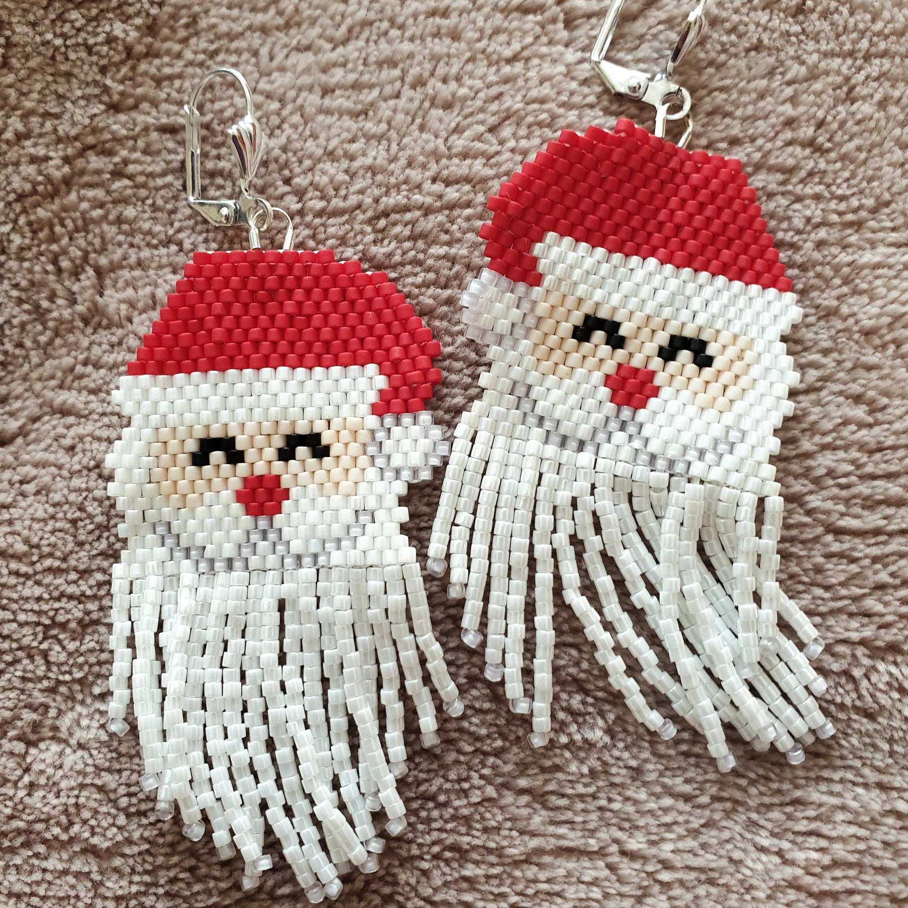 Christmas Santa Fringe Earrings