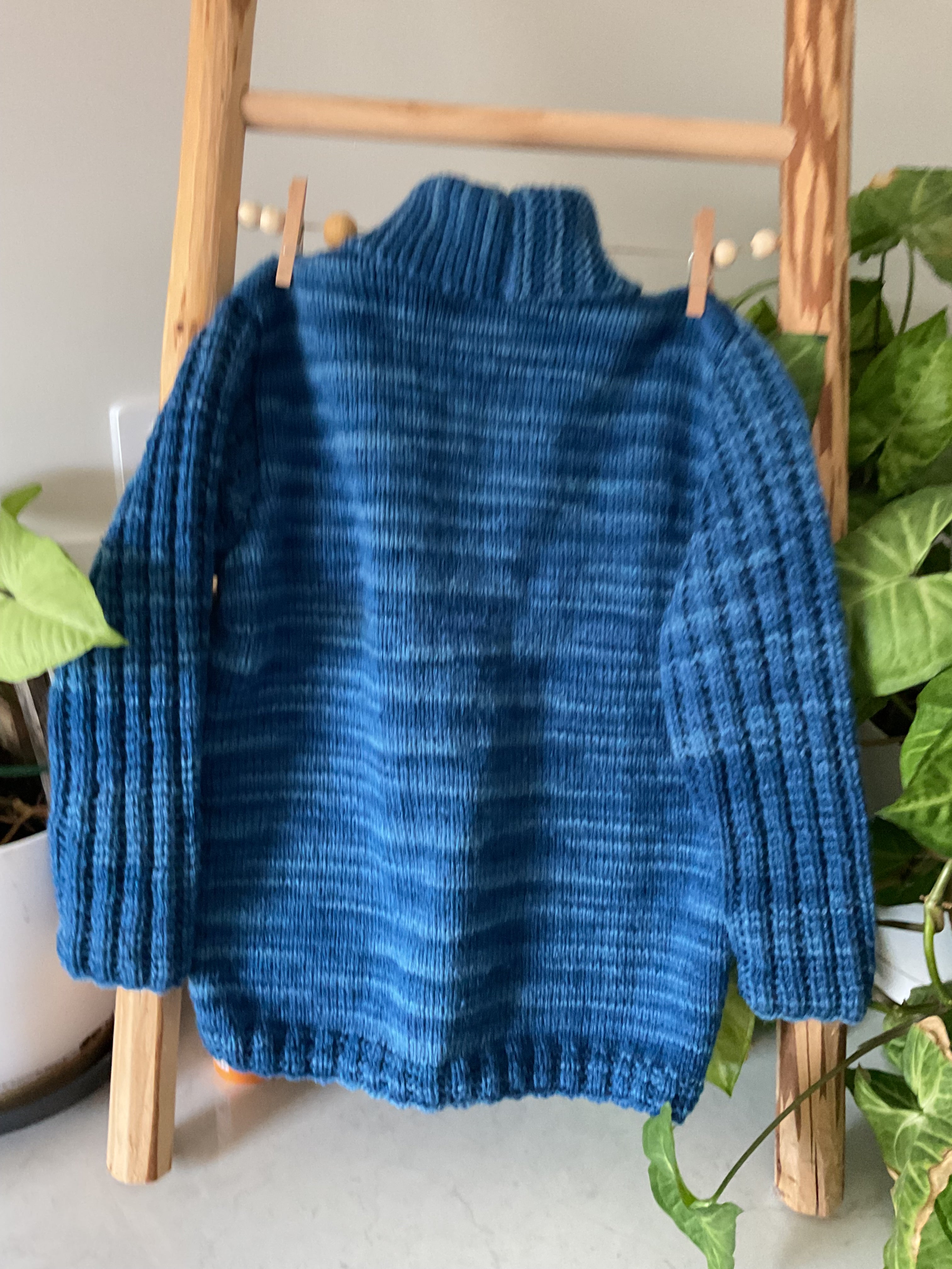 Blue Cardigan, Size 3-4years