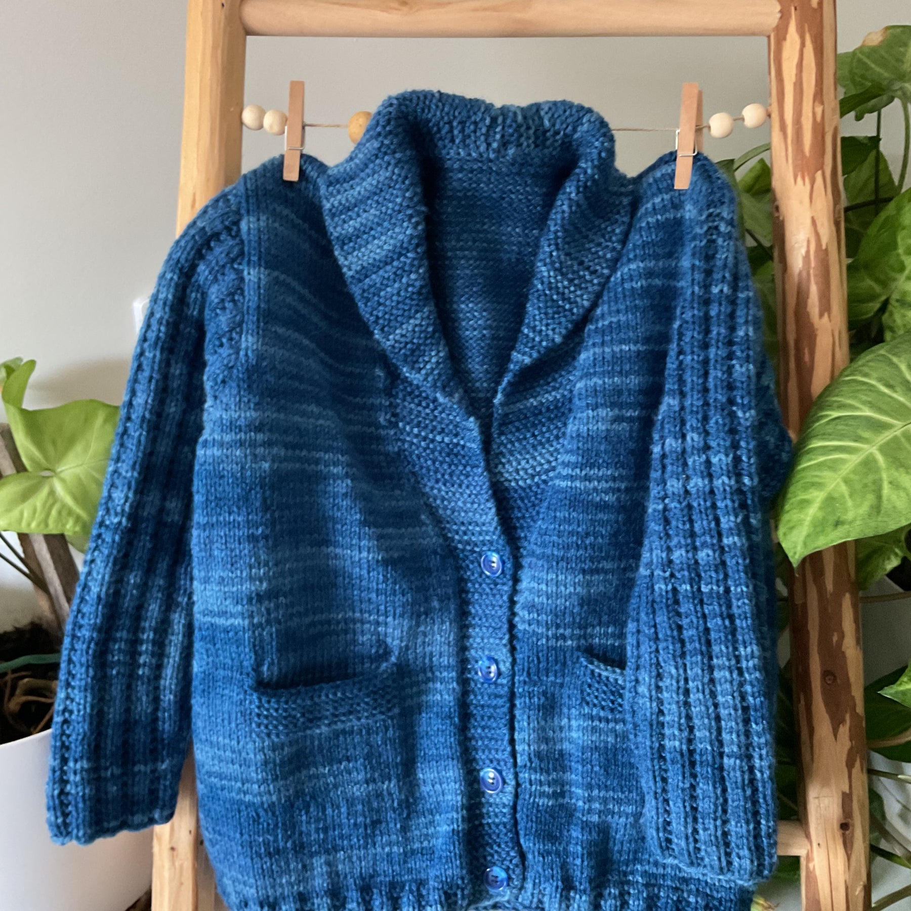 Blue Cardigan, Size 3-4years