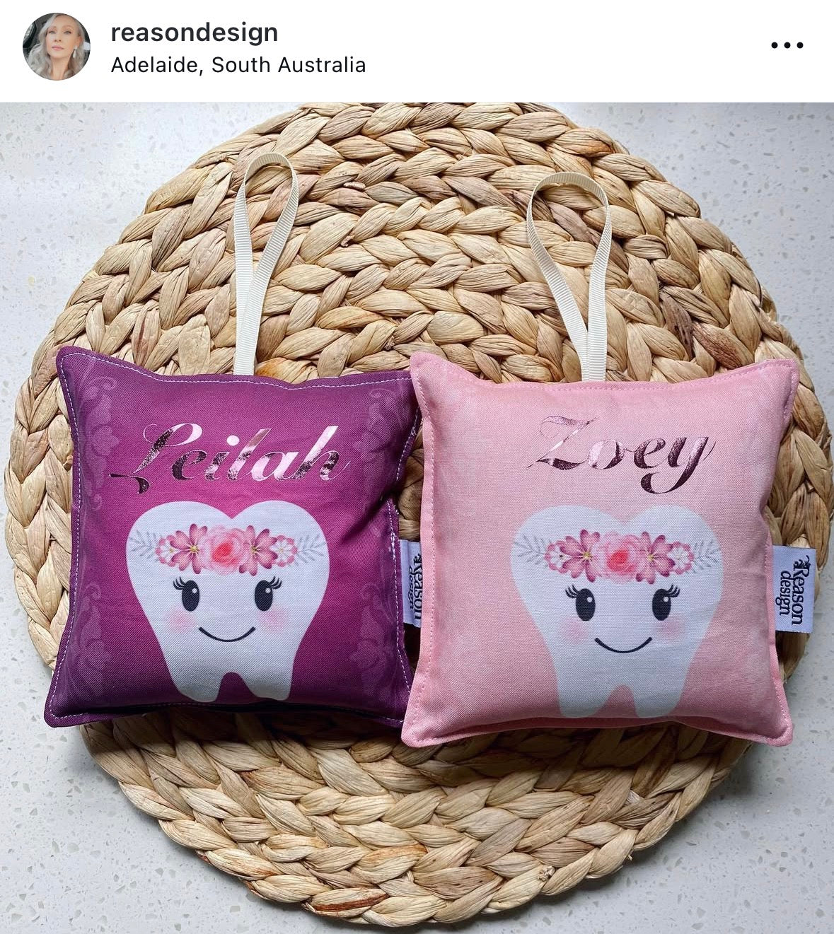 Personalised tooth fairy pillow- lots of colours