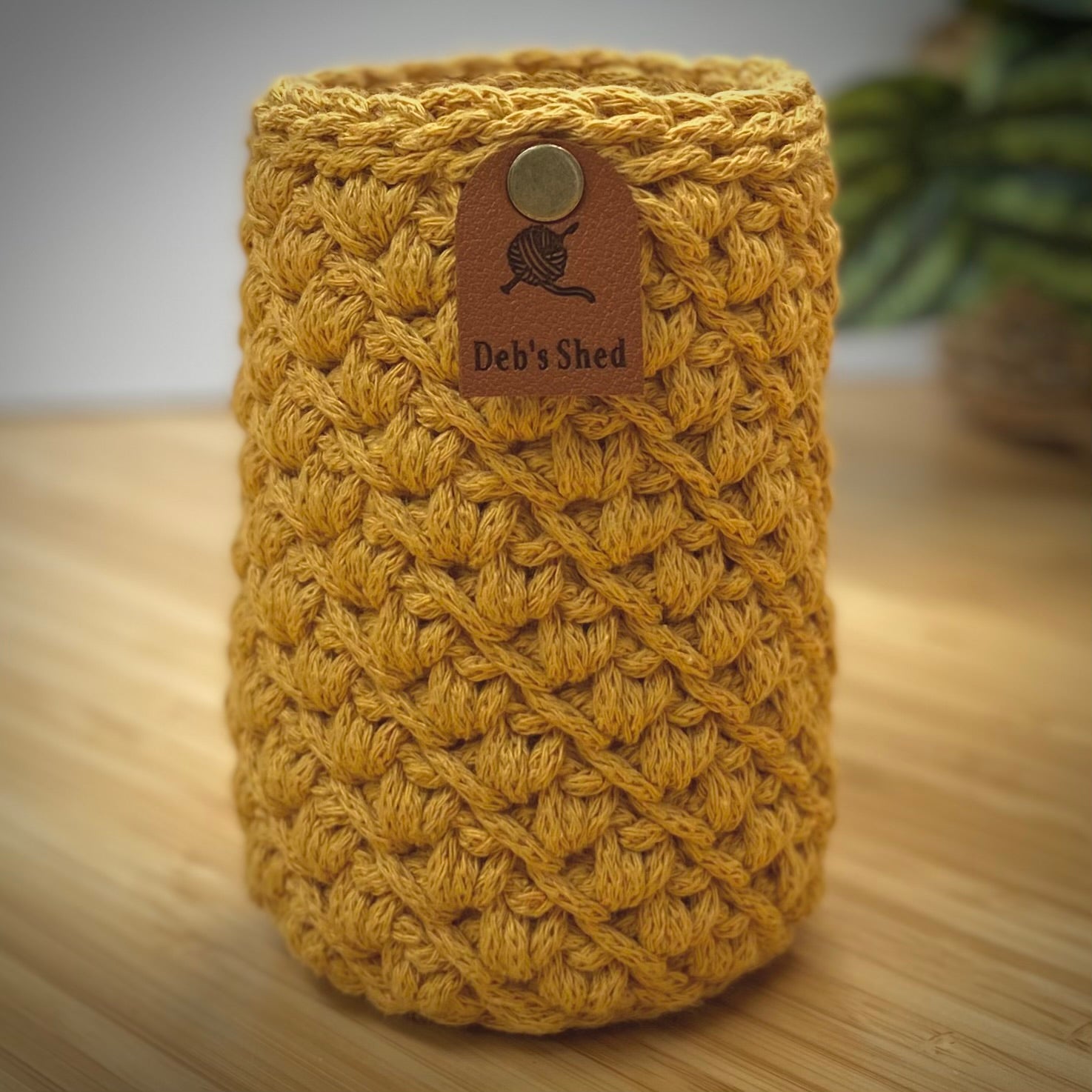 Brew Crozie – Crochet Beverage Cozy - Dusky