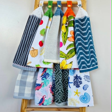 Kitchen Hand Towel | Hanging | Cotton | SINGLE LAYER | 9 Styles - 1-9