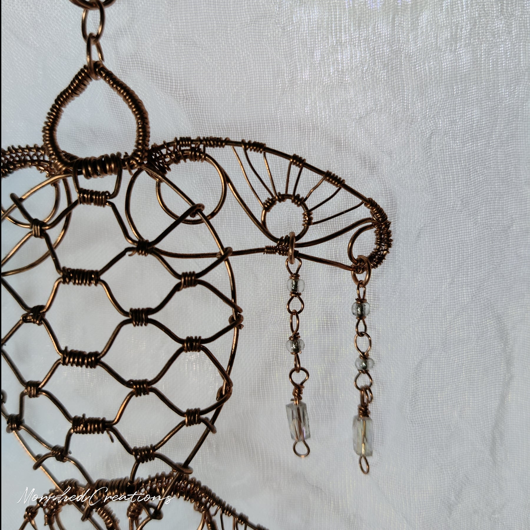 Woven Copper Wire Sea Turtle Sun Catcher