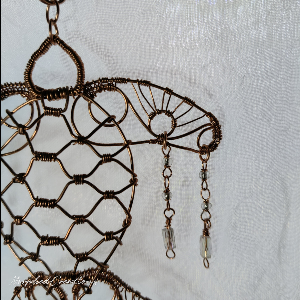 Woven Copper Wire Sea Turtle Sun Catcher