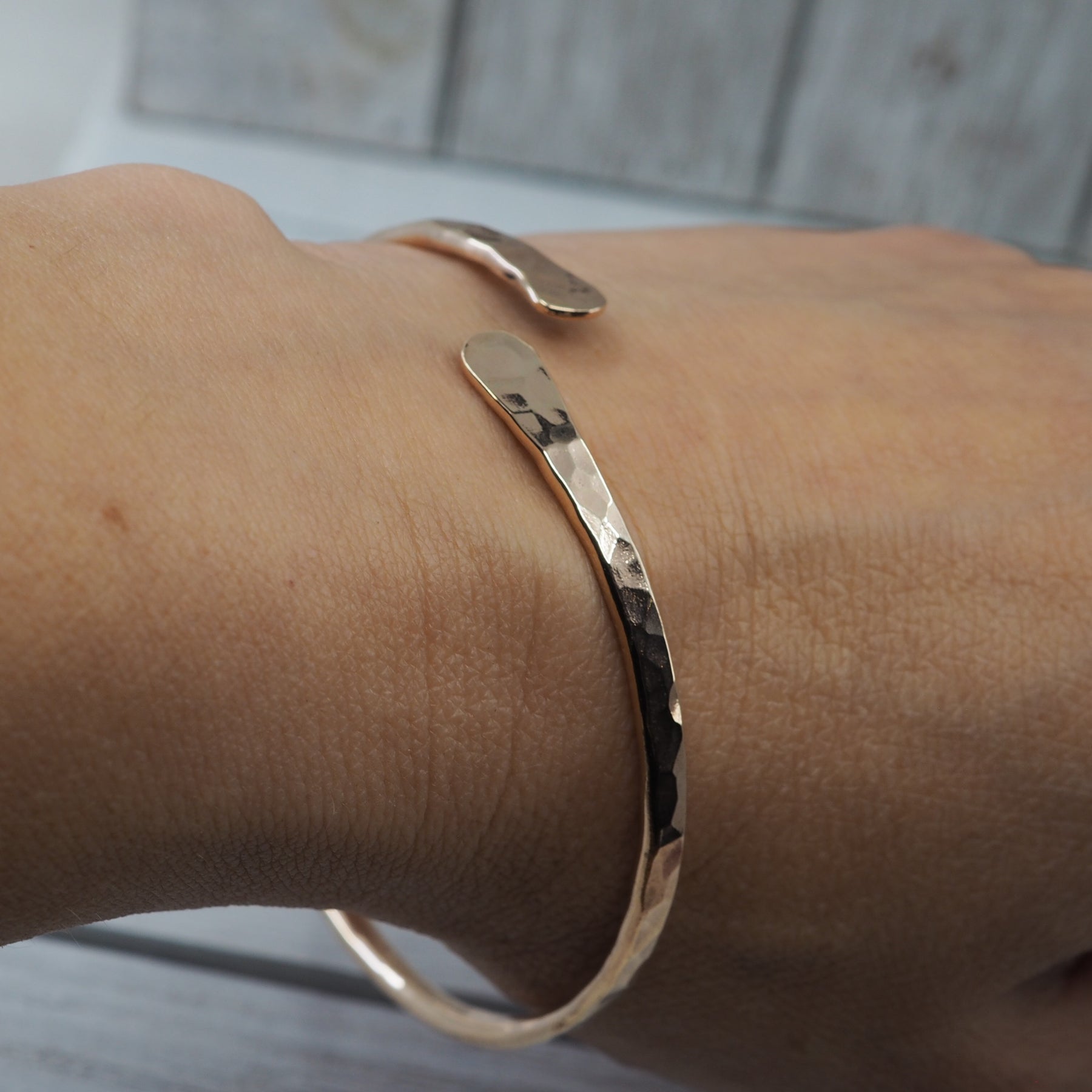 Bronze open bangle | Silver open bangle | Handmade bronze jewellery